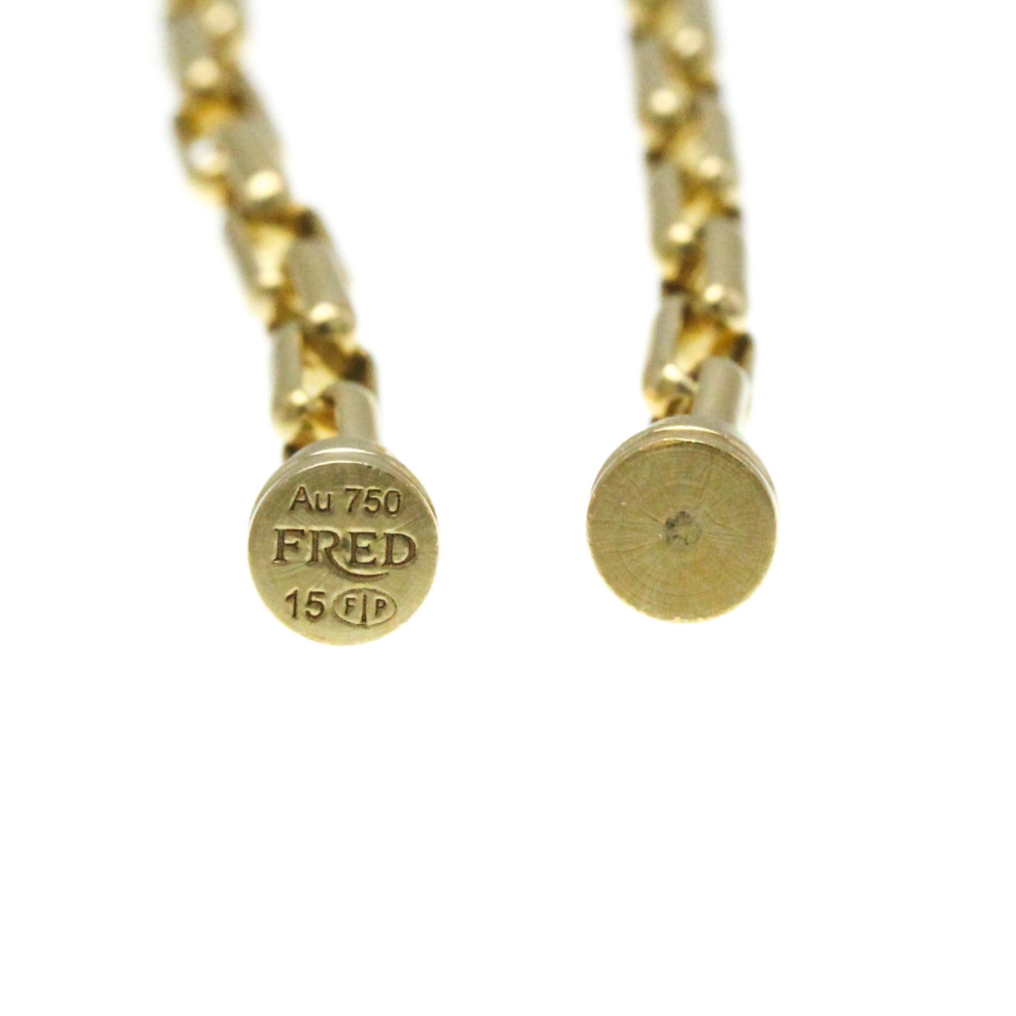 Fred Force 10 Medium Model Full Diamond Bracelet Yellow Gold (18K) Diamond Charm Bracelet Gold