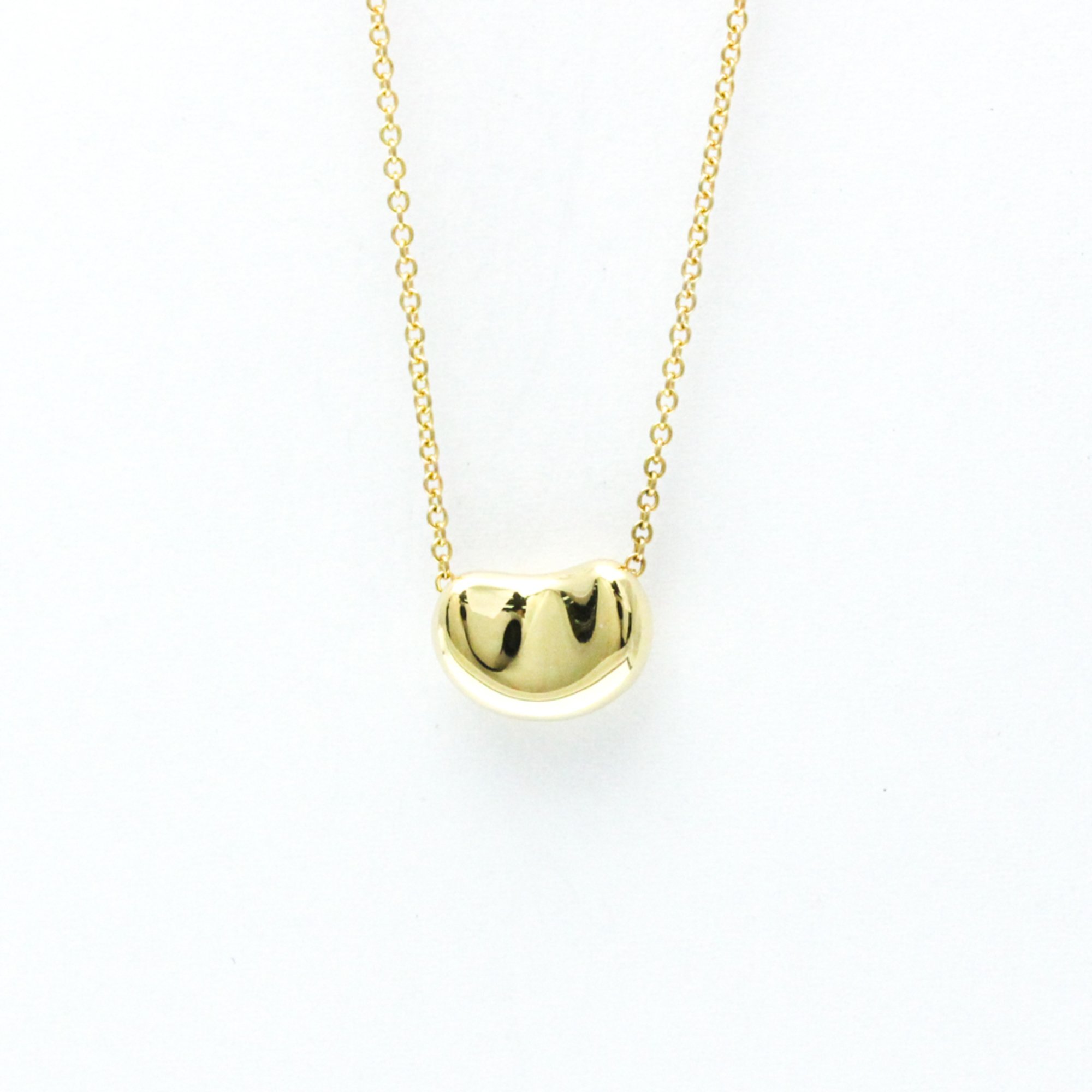 Tiffany Bean Yellow Gold (18K) Men,Women Fashion Pendant Necklace (Gold)