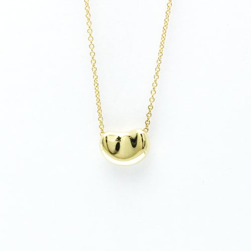 Tiffany Bean Yellow Gold (18K) Men,Women Fashion Pendant Necklace (Gold)