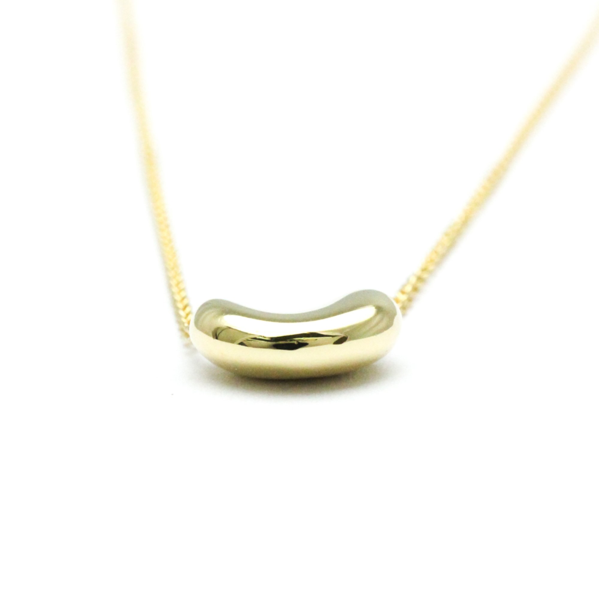 Tiffany Bean Yellow Gold (18K) Men,Women Fashion Pendant Necklace (Gold)