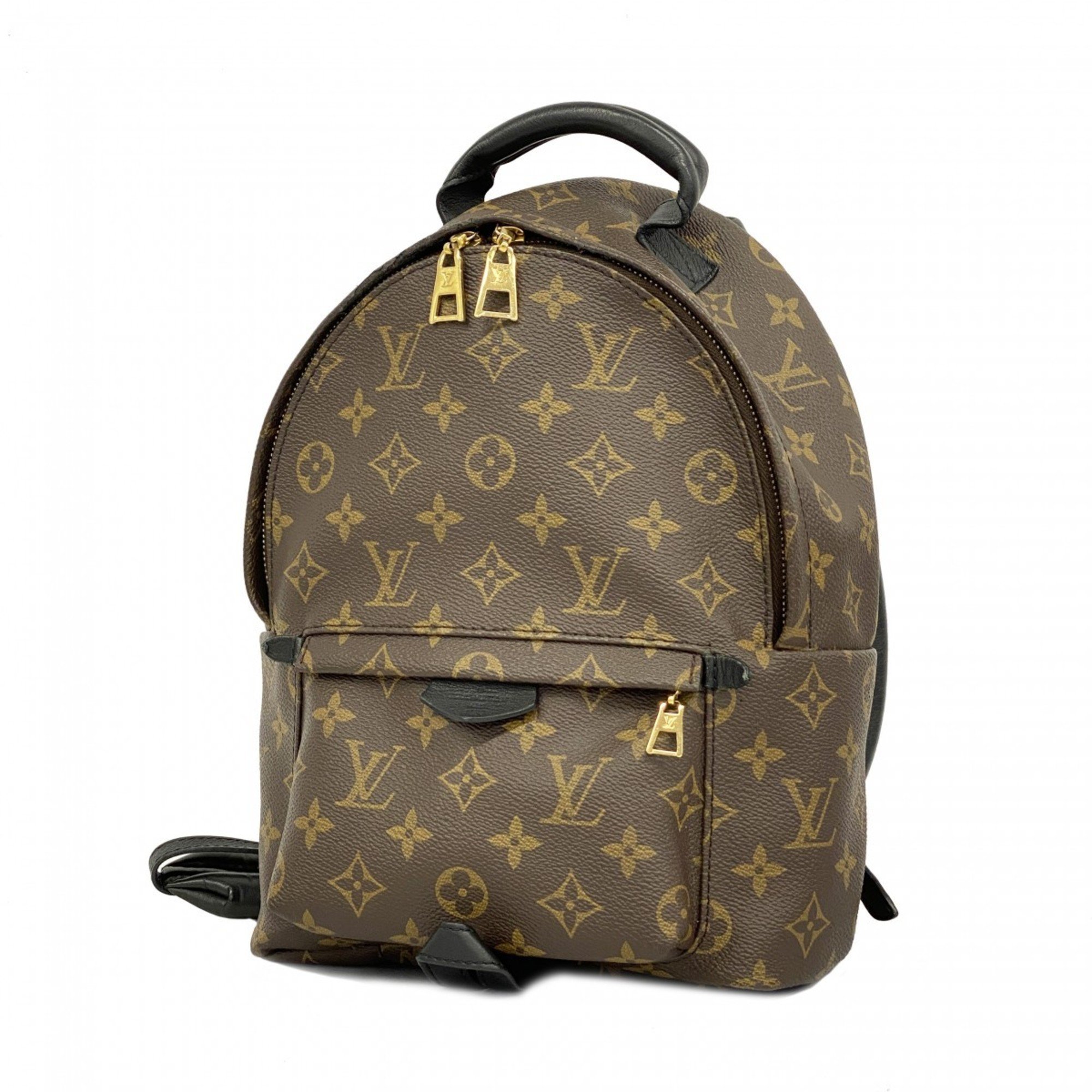 Louis Vuitton Backpack/Daypack Monogram Palm Springs Backpack PM M44871 Brown Black Women's