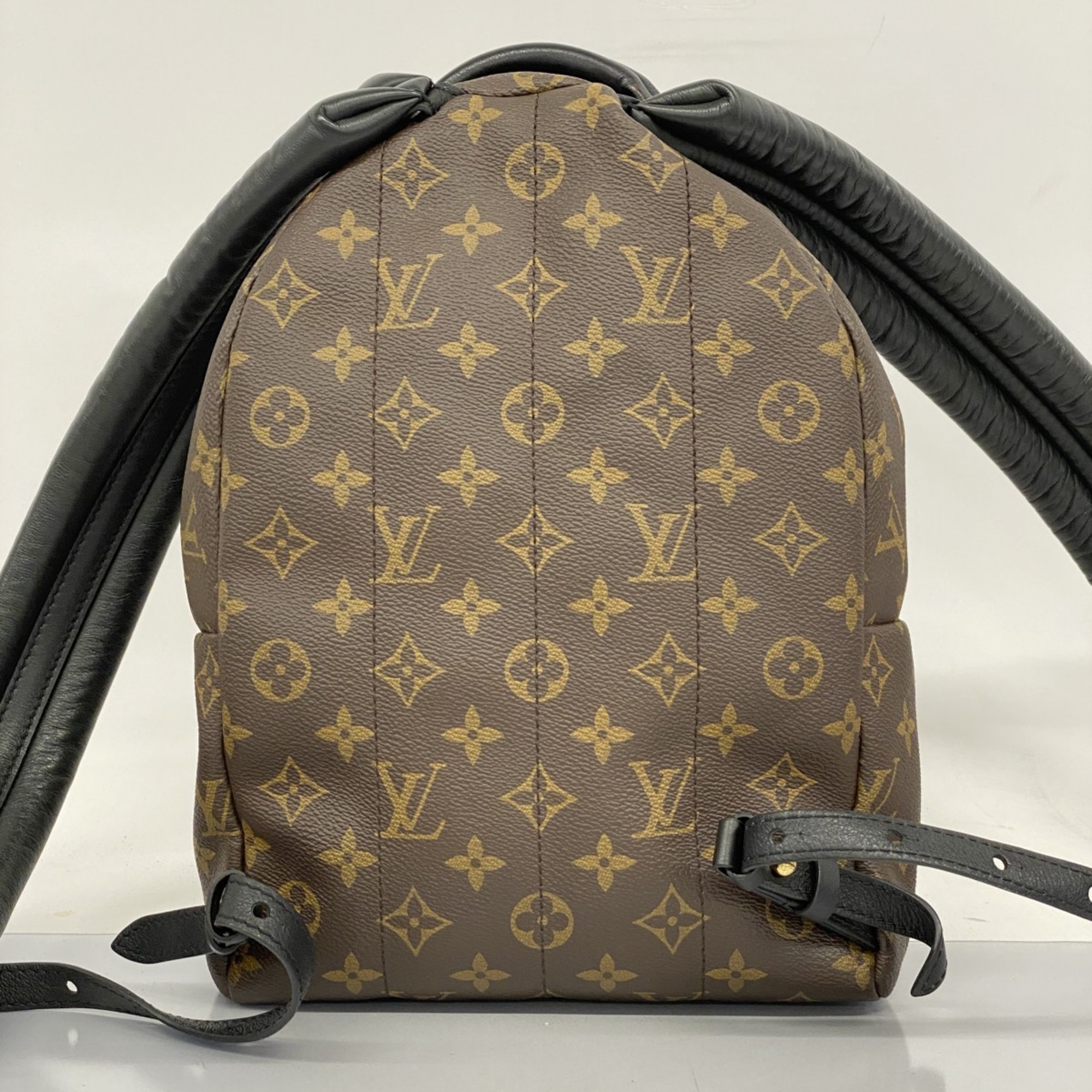 Louis Vuitton Backpack/Daypack Monogram Palm Springs Backpack PM M44871 Brown Black Women's