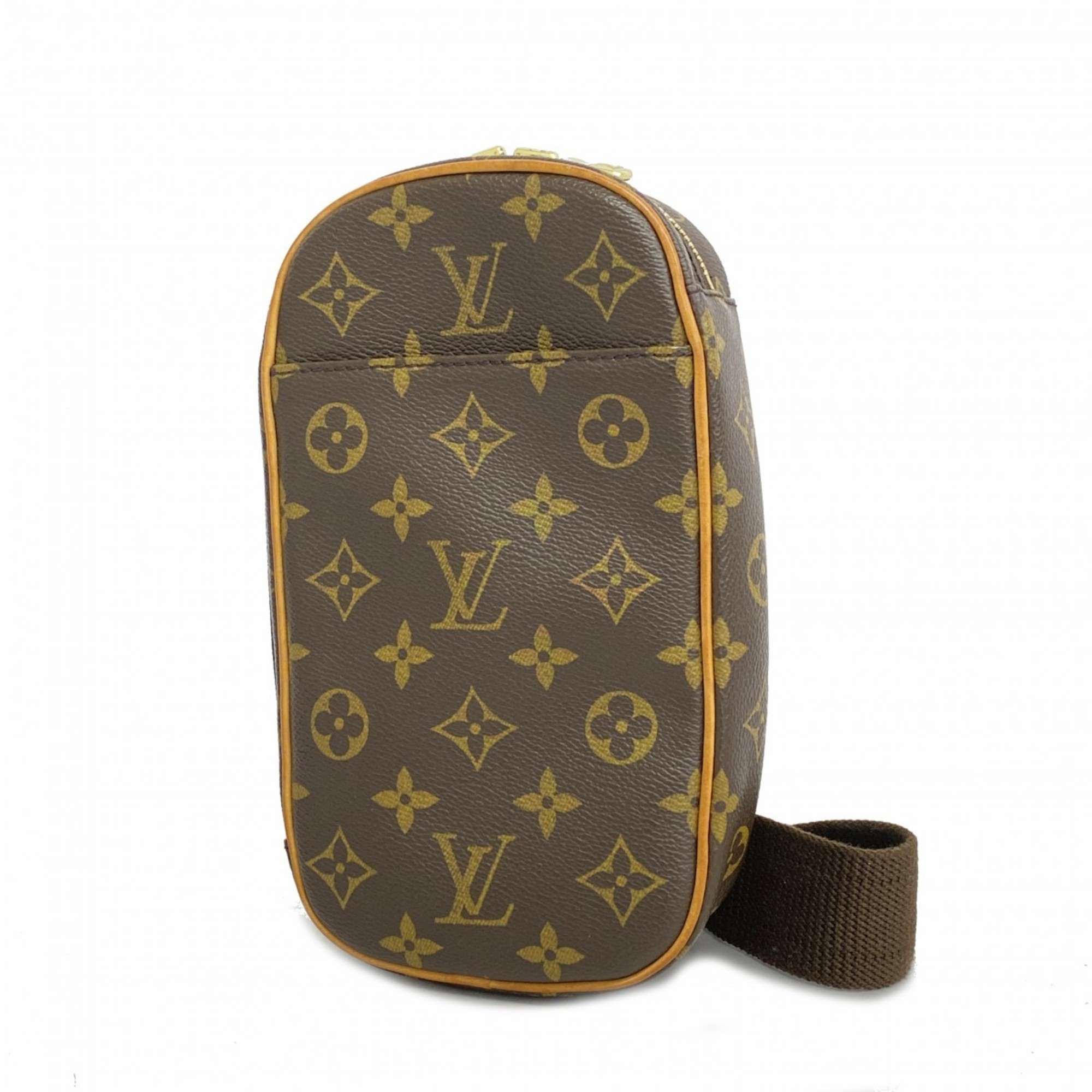 Louis Vuitton Body Bag Monogram Pochette Ganjou M51870 Brown Men's Women's