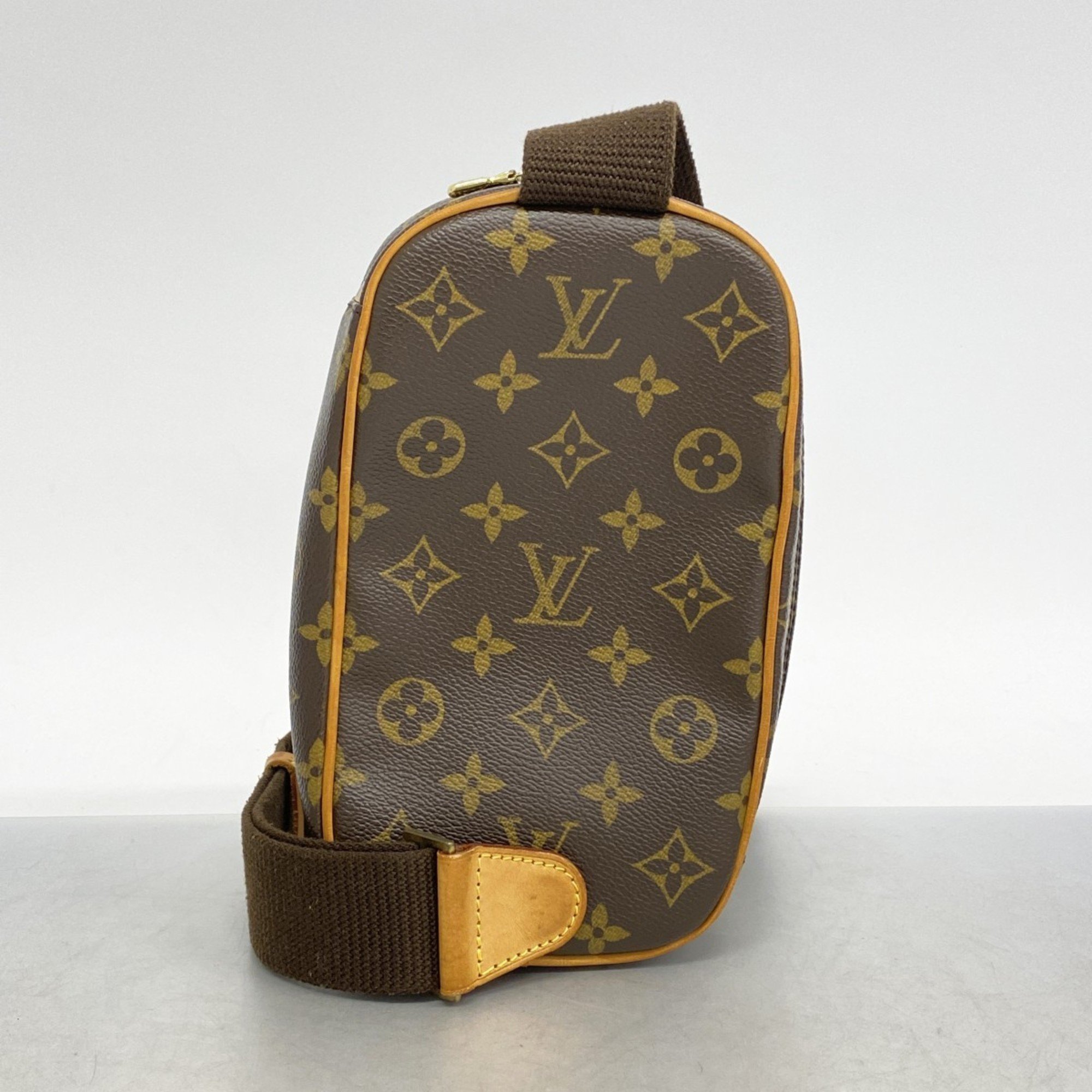 Louis Vuitton Body Bag Monogram Pochette Ganjou M51870 Brown Men's Women's