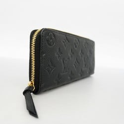 Louis Vuitton Long Wallet Monogram Empreinte Portefeuille Clemence M60171 Noir Ladies