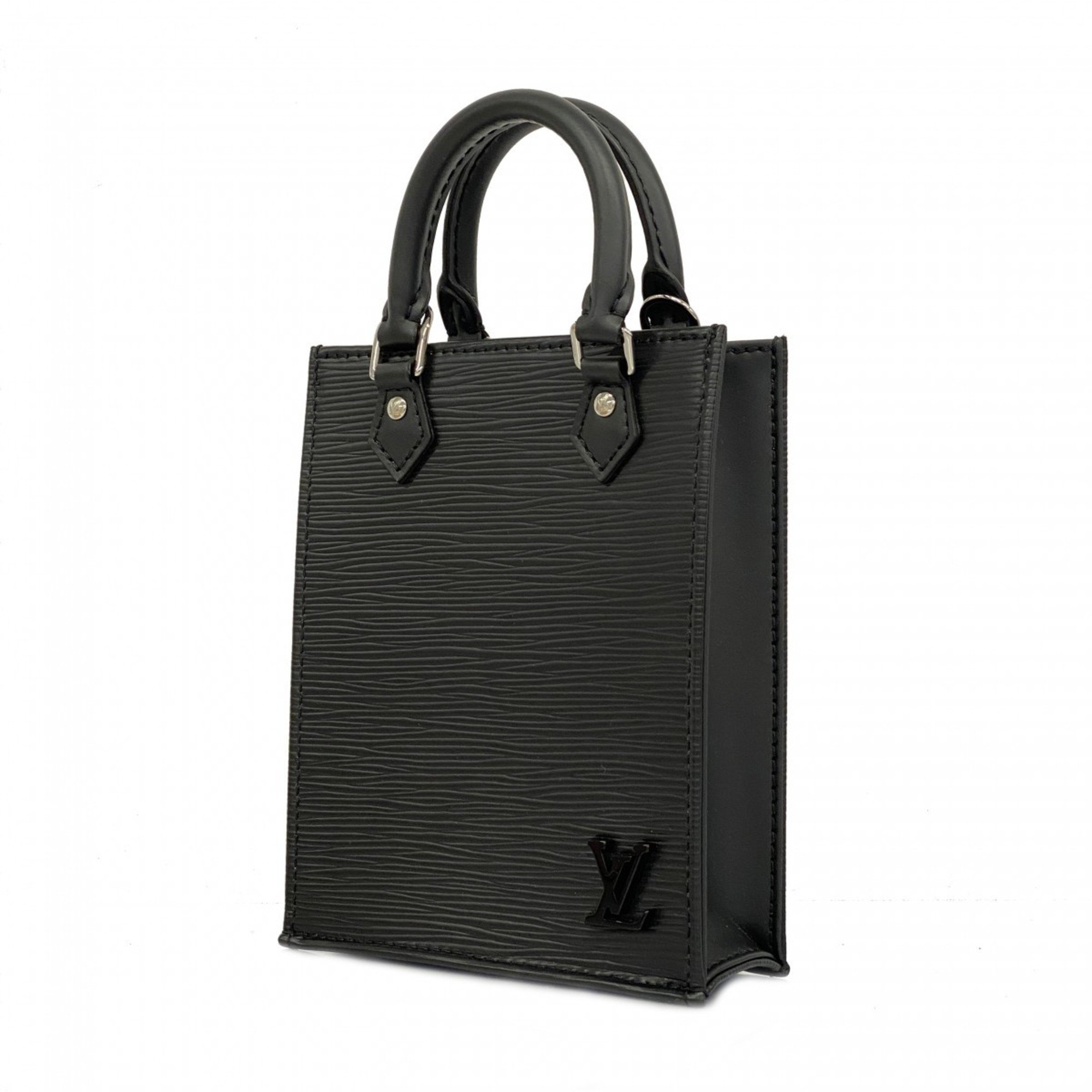 Louis Vuitton Handbag Epi Petite Sac Plat M69441 Noir Ladies