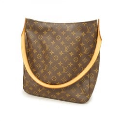 Louis Vuitton Shoulder Bag Monogram Looping GM M51145 Brown Ladies