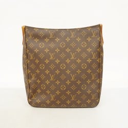 Louis Vuitton Shoulder Bag Monogram Looping GM M51145 Brown Ladies