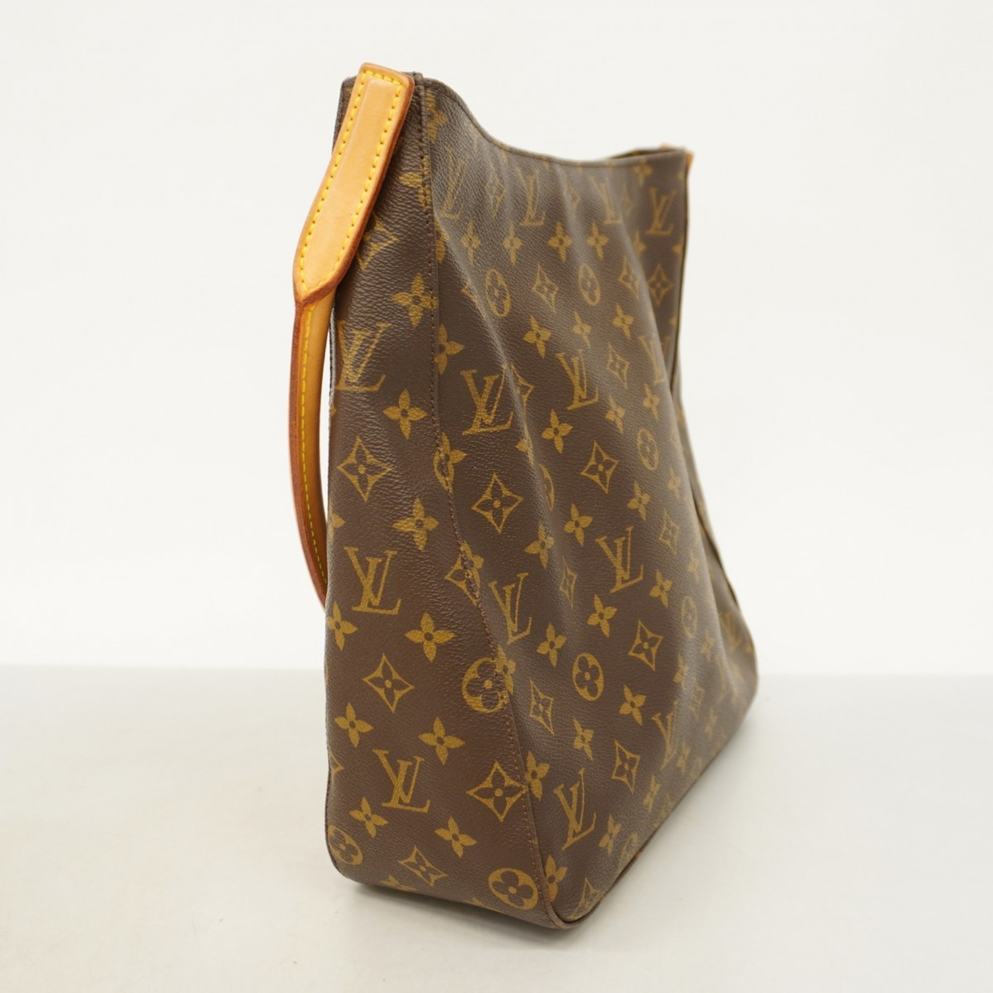 Louis Vuitton Shoulder Bag Monogram Looping GM M51145 Brown Ladies