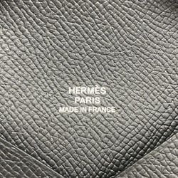 Hermes Business Card Holder/Card Case Calvi Epsom Leather Black B Stamp Men's Women's