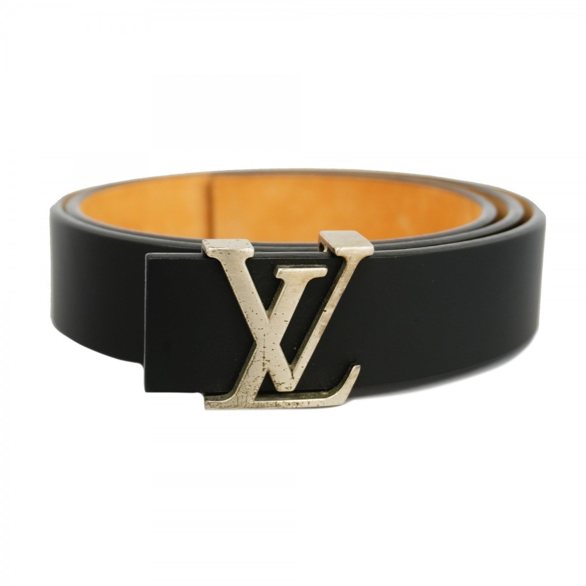 Louis Vuitton Belt Santur LV Initial M6901 Black Men's