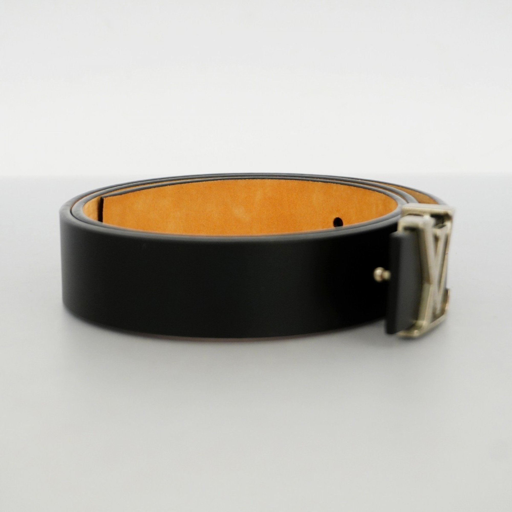 Louis Vuitton Belt Santur LV Initial M6901 Black Men's