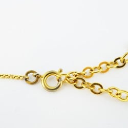 Christian Dior Necklace CD Circle GP Plated Gold Ladies