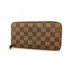 Louis Vuitton Long Wallet Damier Zippy N60015 Ebene Men's Women's