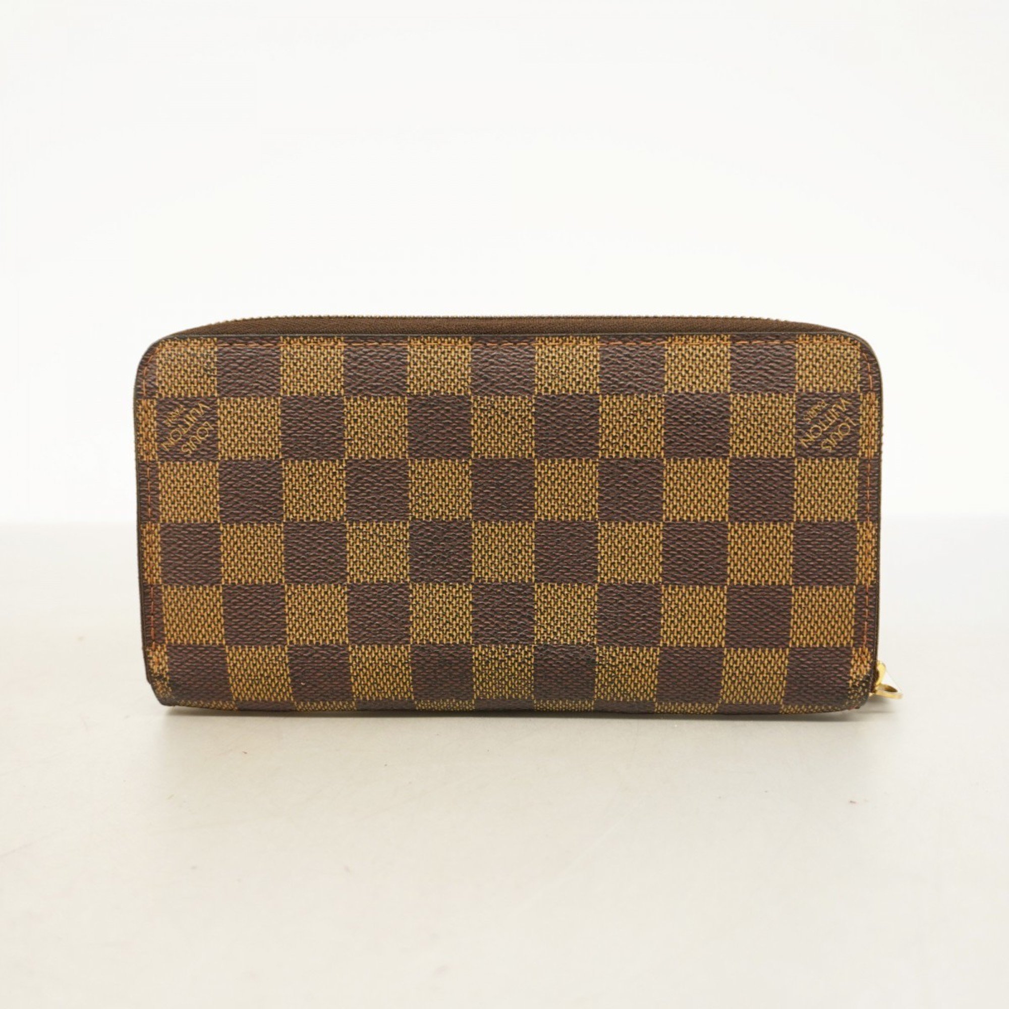 Louis Vuitton Long Wallet Damier Zippy N60015 Ebene Men's Women's