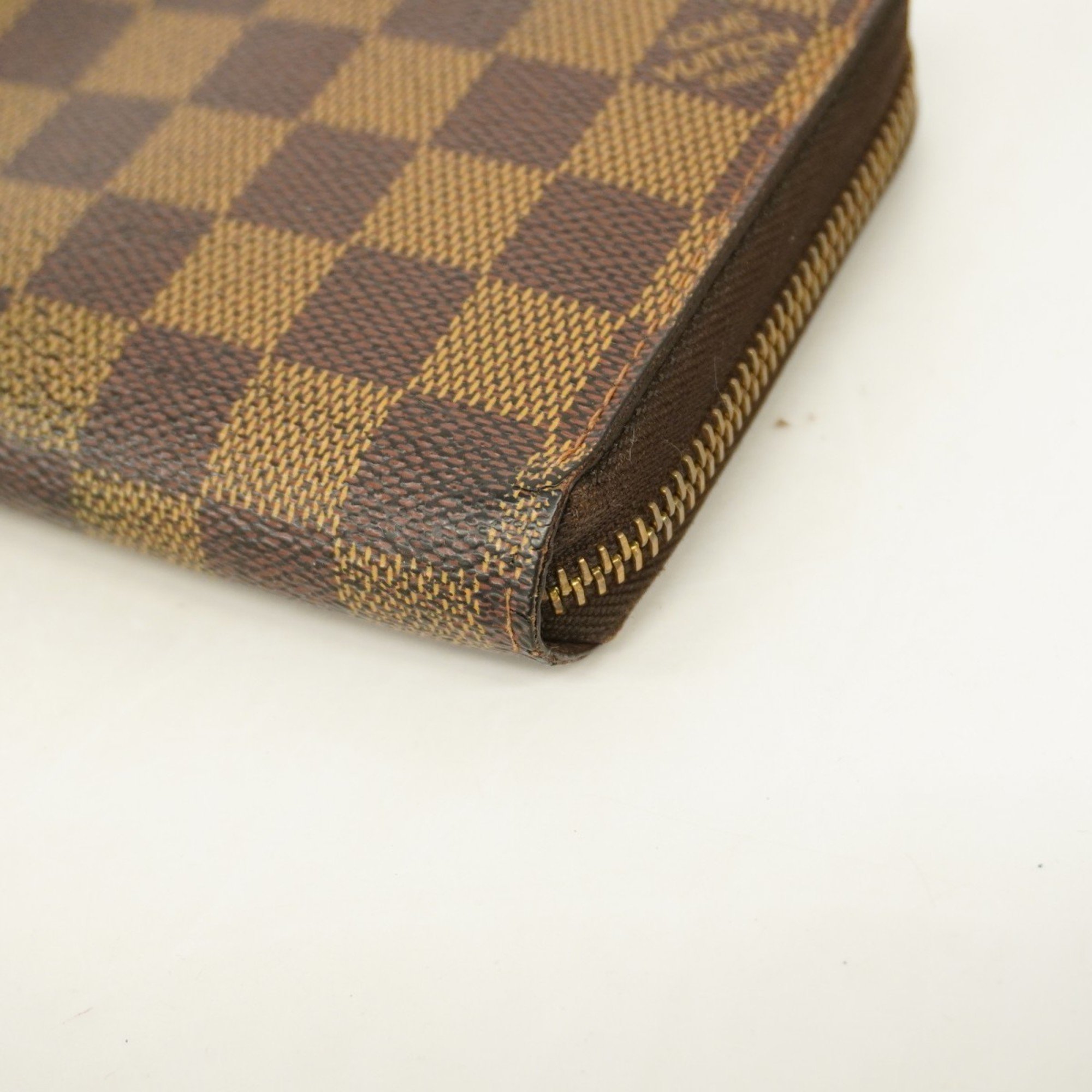 Louis Vuitton Long Wallet Damier Zippy N60015 Ebene Men's Women's