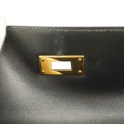 Hermes handbag Kelly 32 box calf black B stamp ladies