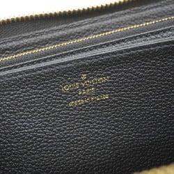 Louis Vuitton Long Wallet Monogram Empreinte Zippy M61864 Noir Ladies