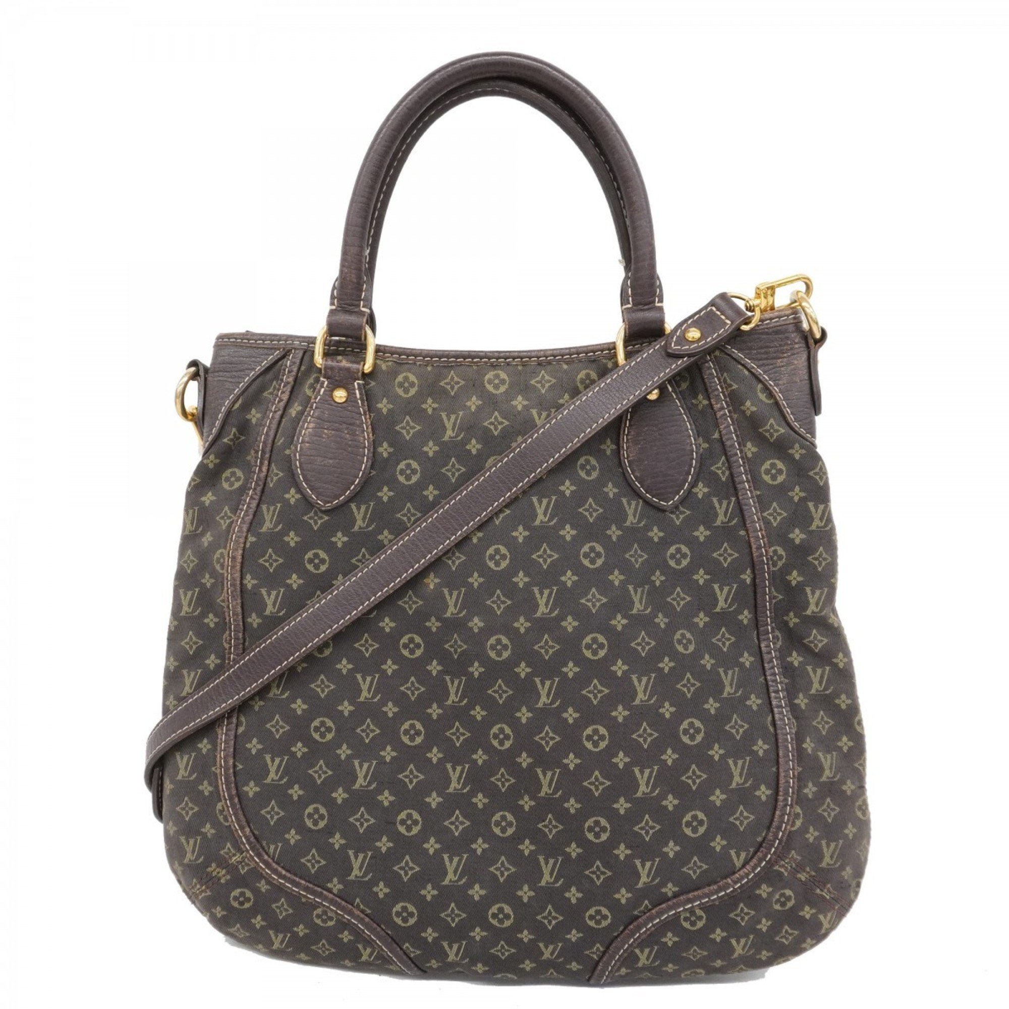 Louis Vuitton Handbag Monogram Lange Besass Anjou M95617 Ebene Ladies