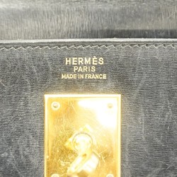 Hermes handbag Kelly 32 box calf black 〇M engraved ladies