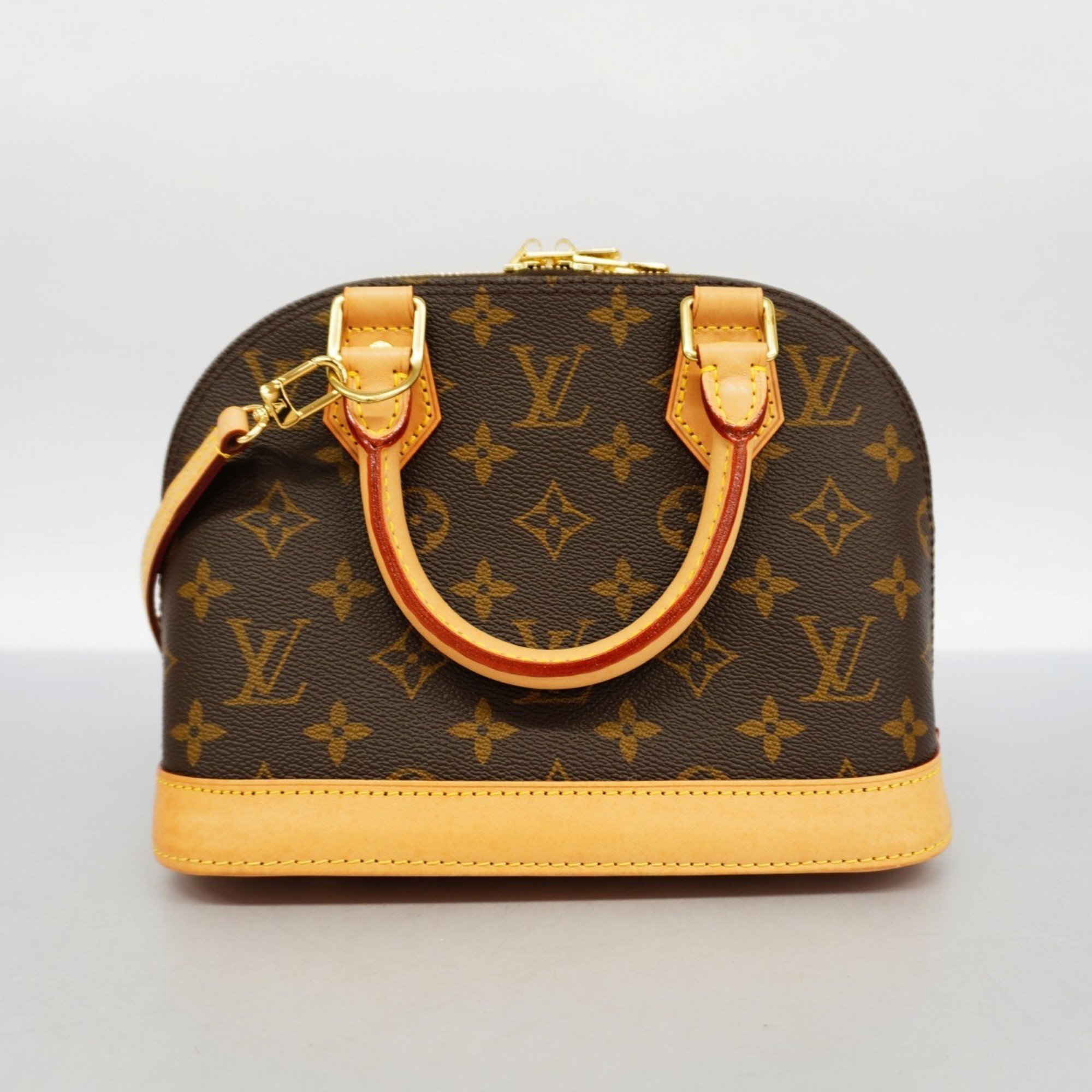 Louis Vuitton Handbag Monogram Alma BB M46990 Brown Ladies