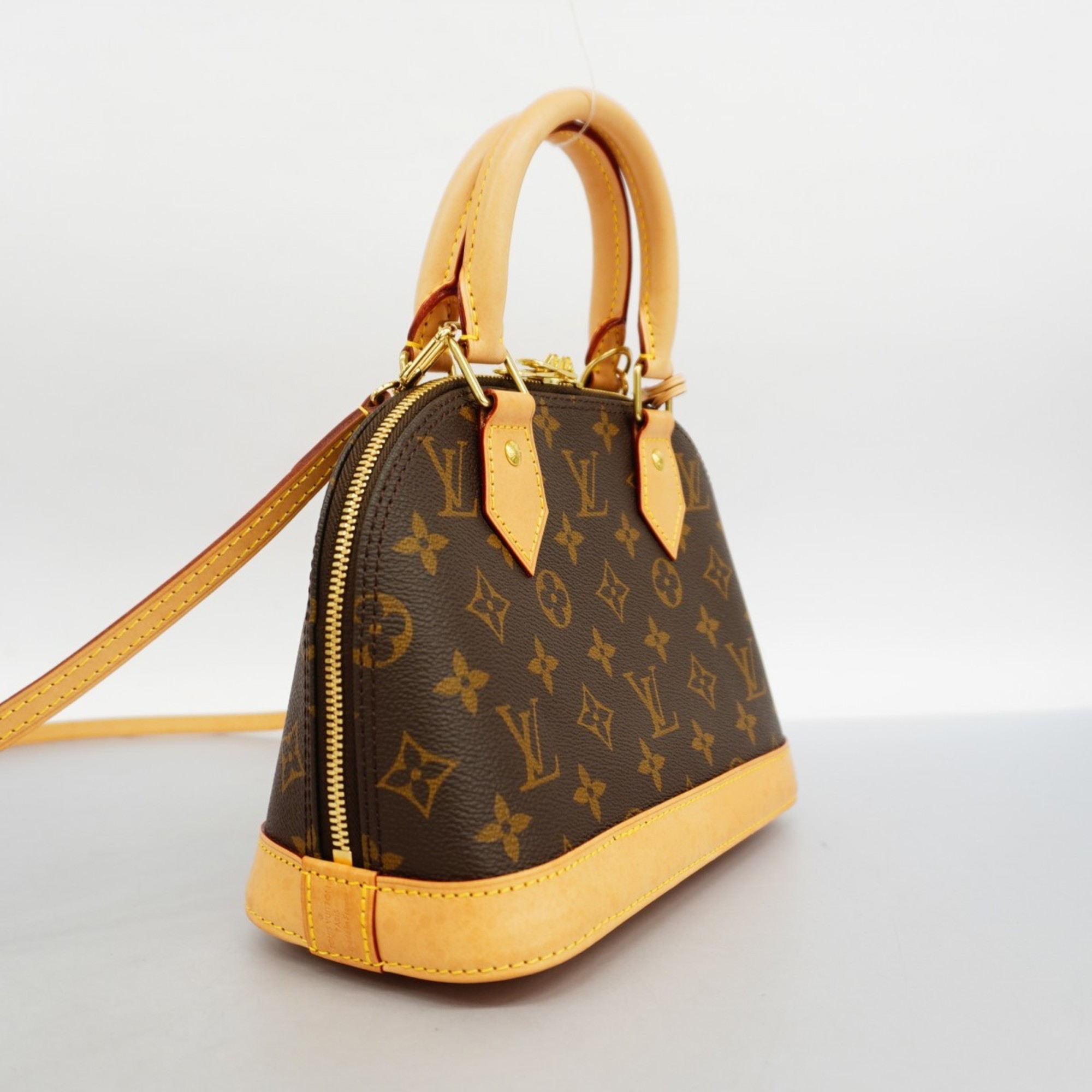 Louis Vuitton Handbag Monogram Alma BB M46990 Brown Ladies