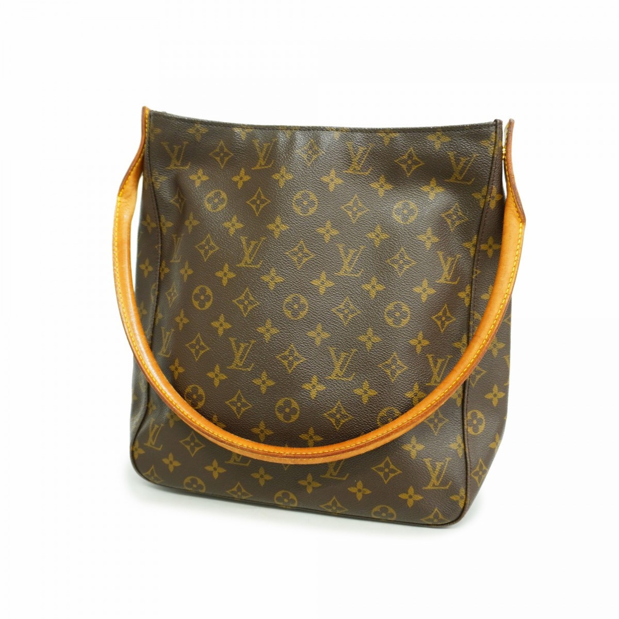 Louis Vuitton Shoulder Bag Monogram Looping GM M51145 Brown Ladies