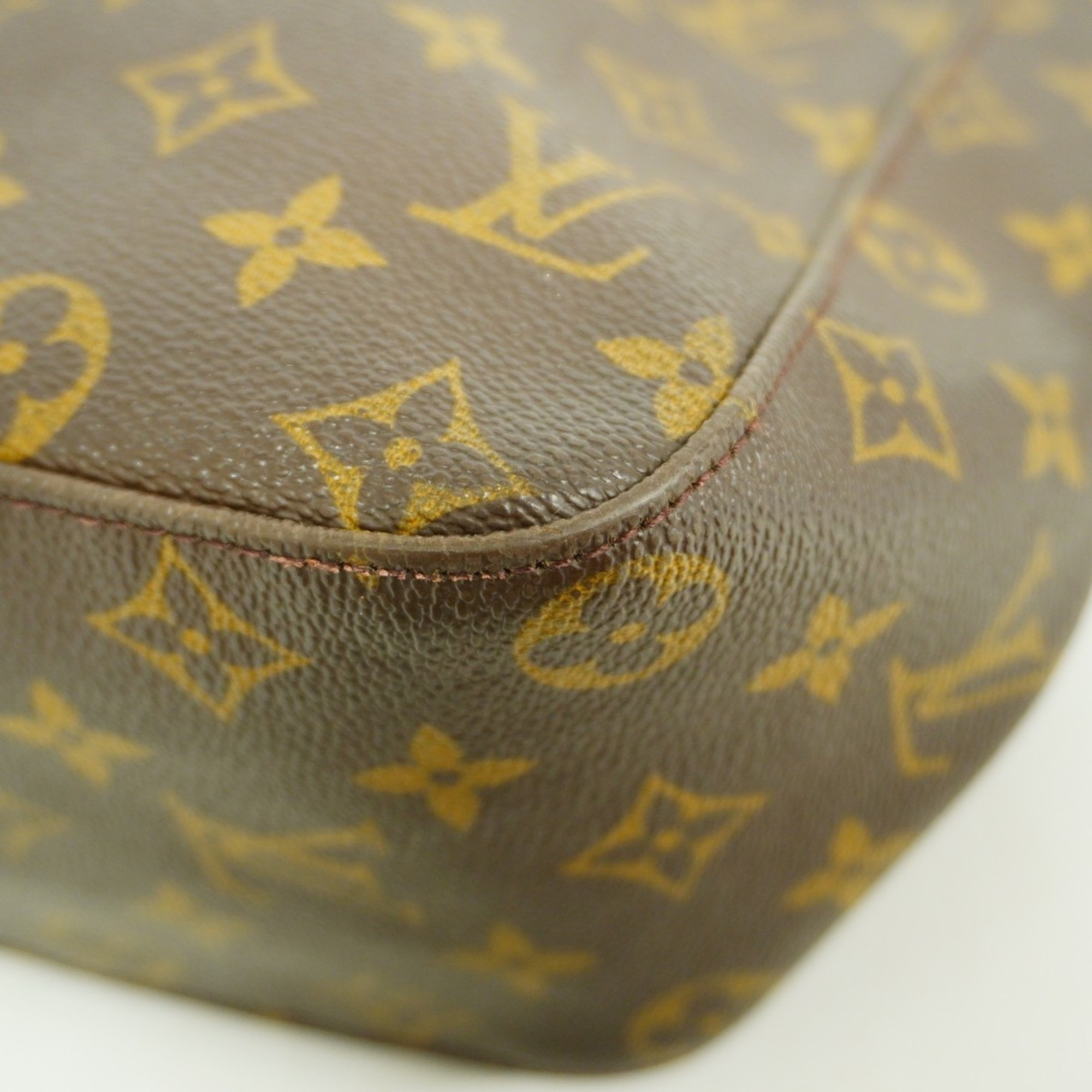 Louis Vuitton Shoulder Bag Monogram Looping GM M51145 Brown Ladies