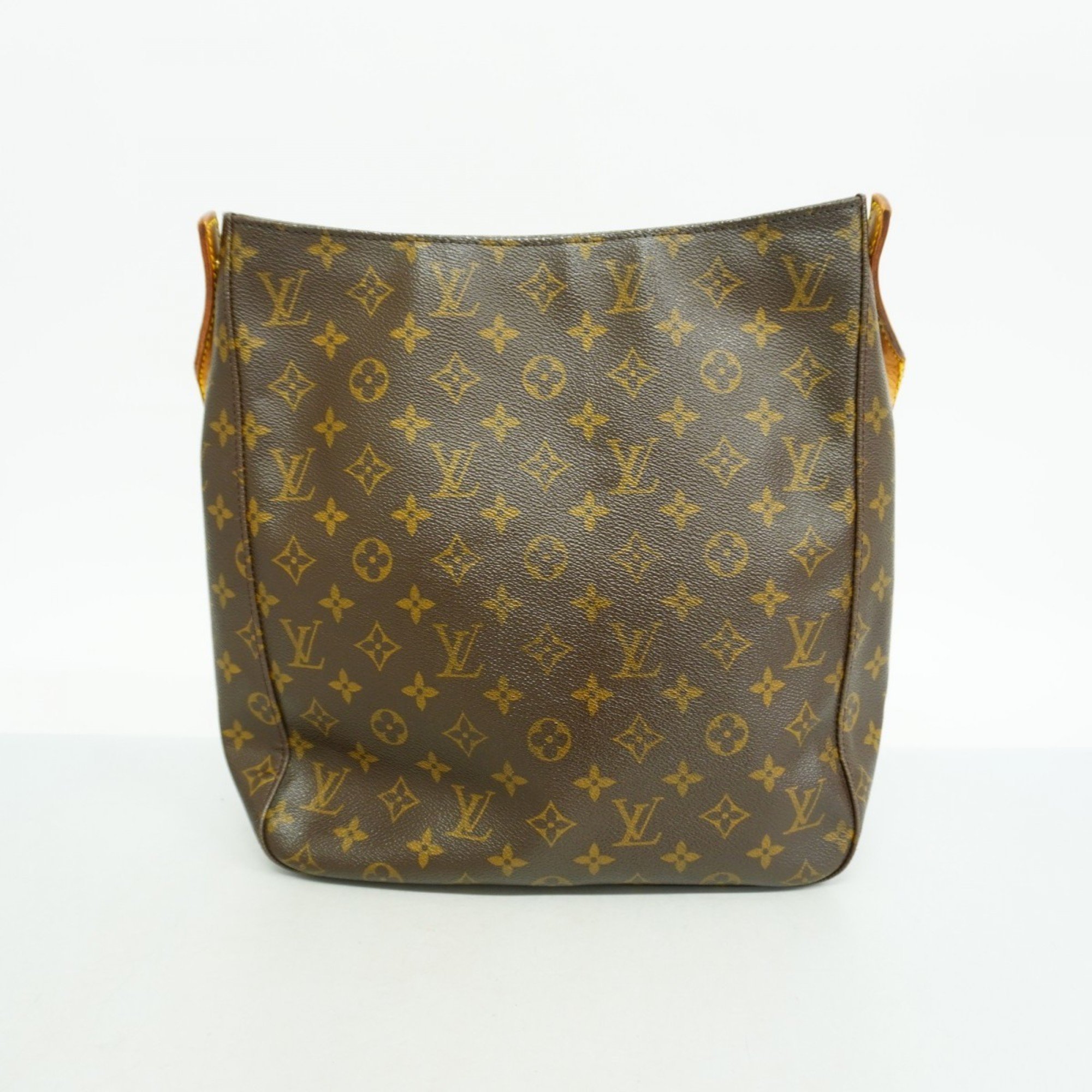 Louis Vuitton Shoulder Bag Monogram Looping GM M51145 Brown Ladies