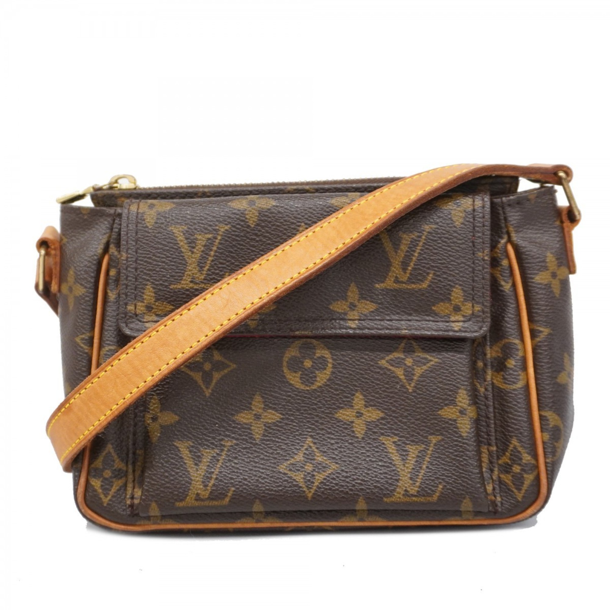 Louis Vuitton Shoulder Bag Monogram Vivacite PM M51165 Brown Ladies