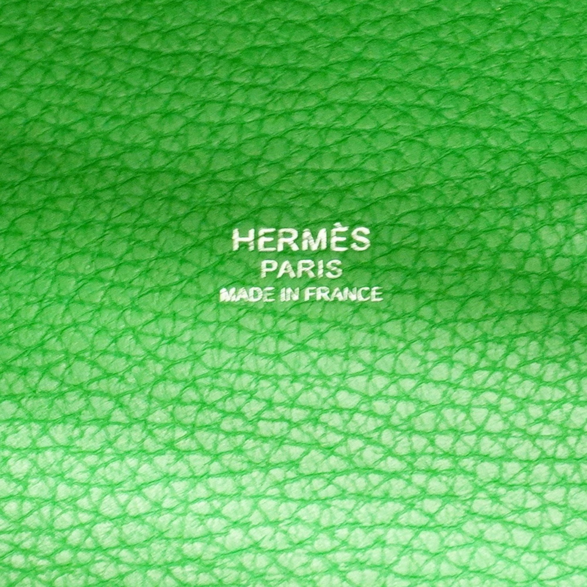 Hermes Handbag Picotin Lock PM Monochrome Taurillon Clemence Bamboo Z Stamp Ladies