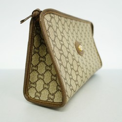 Gucci clutch bag GG Plus brown ladies