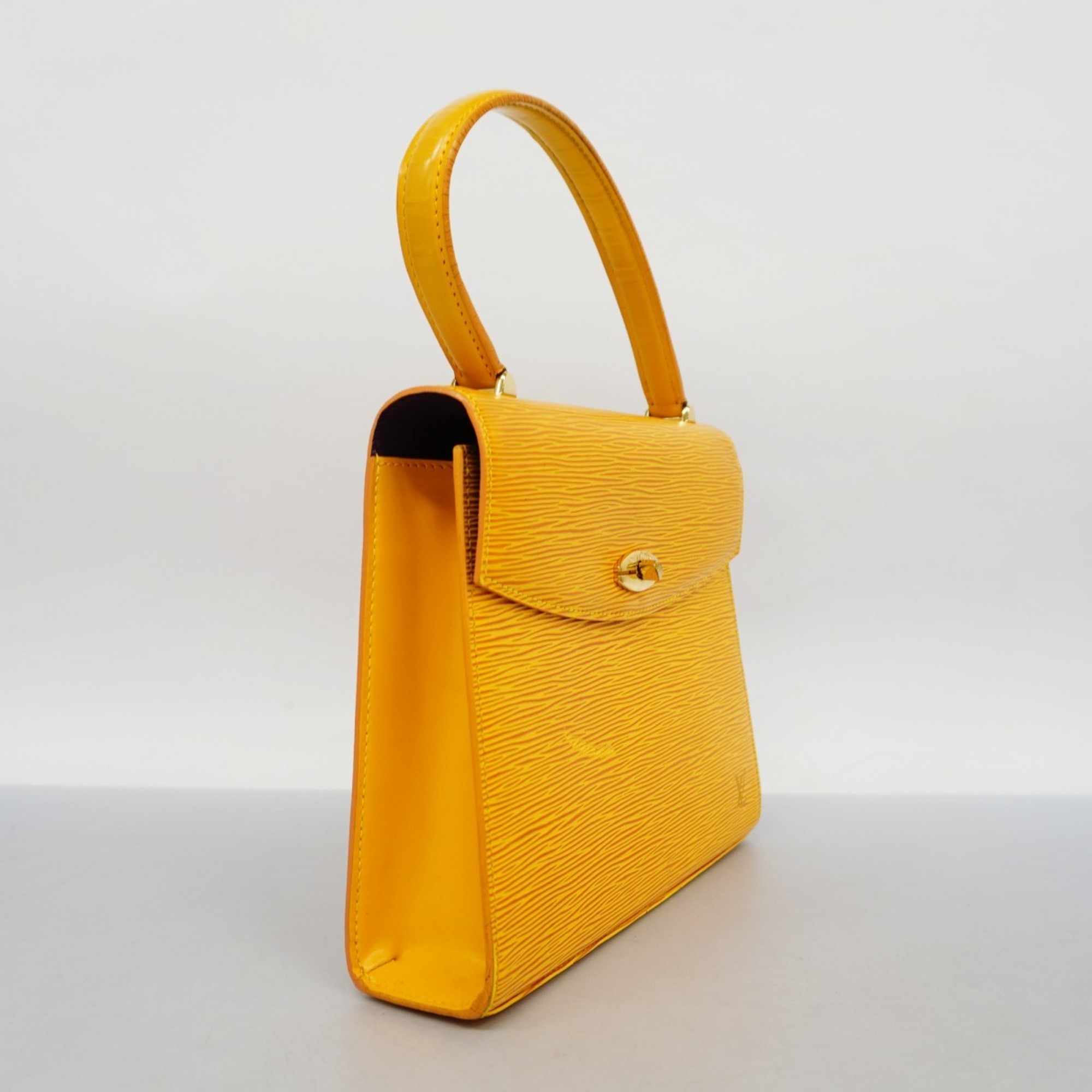 Louis Vuitton Handbag Epi Malesherbes M52379 Jaune Ladies