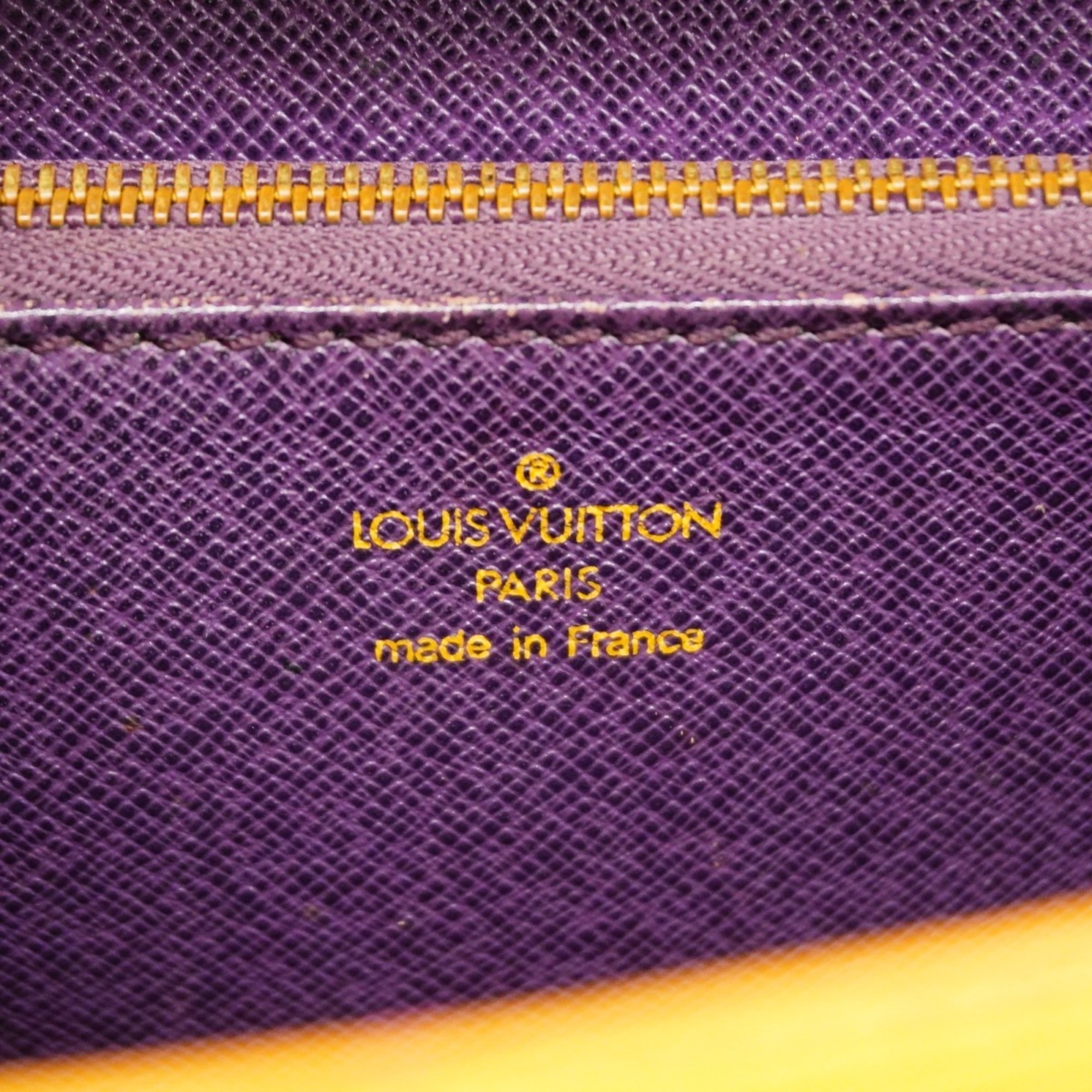 Louis Vuitton Handbag Epi Malesherbes M52379 Jaune Ladies