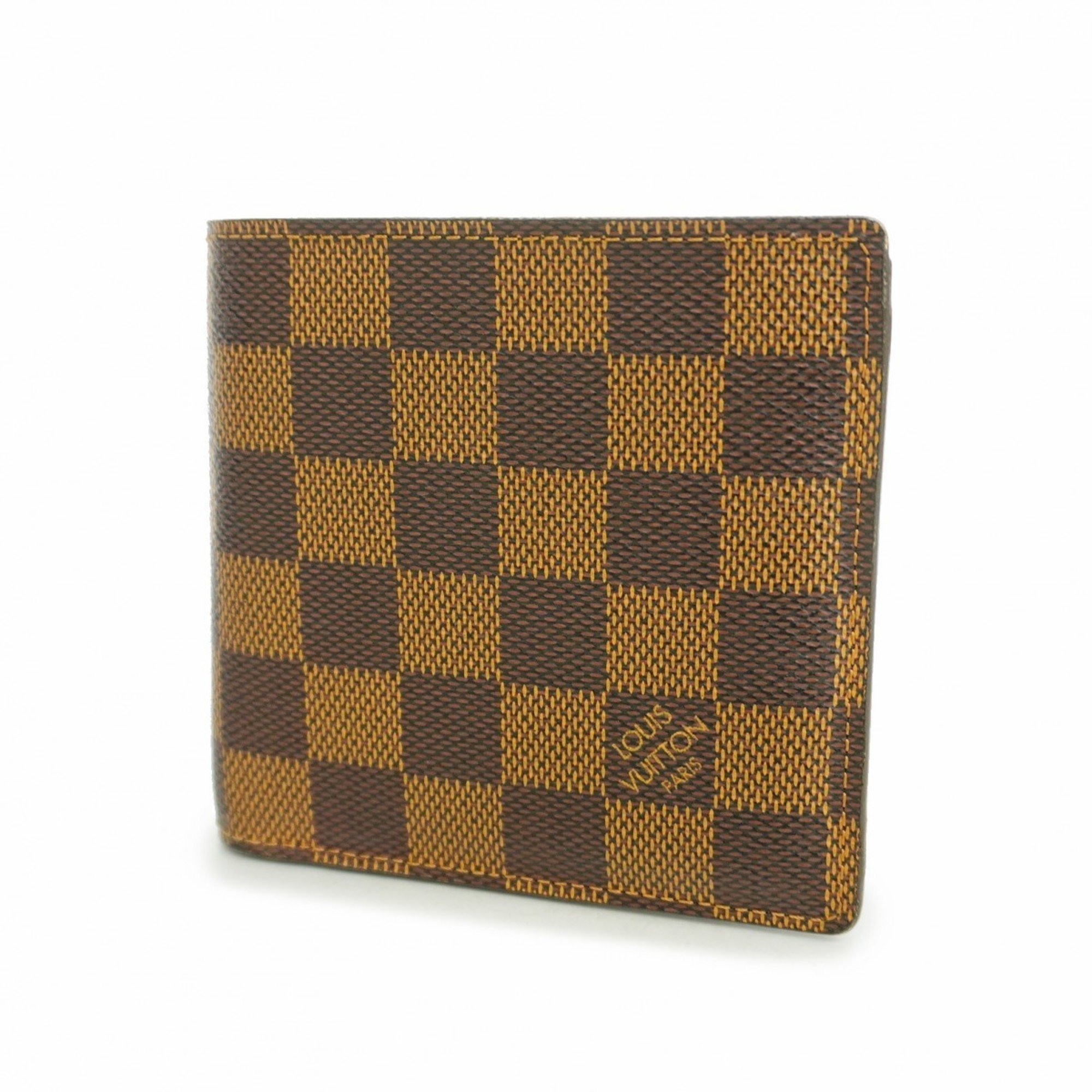 Louis Vuitton Wallet Damier Portefeuille Marco N61675 Ebene Men's