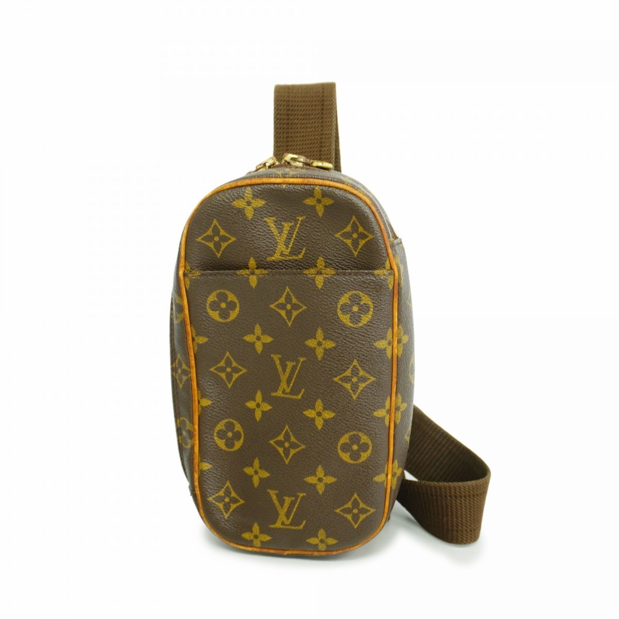 Louis Vuitton Body Bag Monogram Pochette Ganjou M51870 Brown Men's Women's