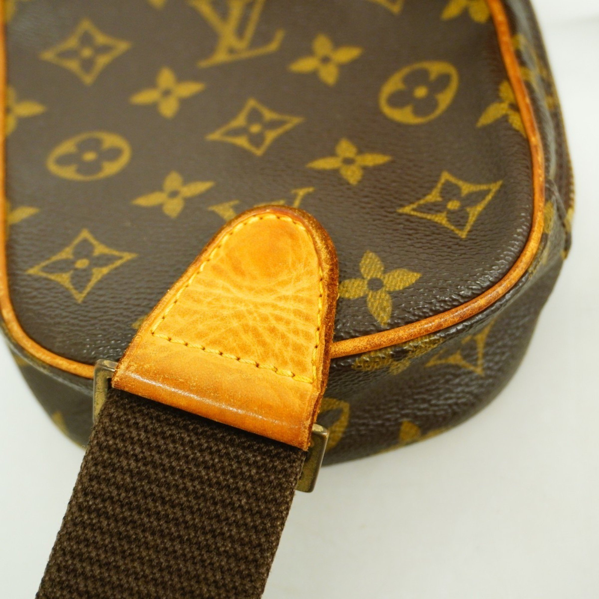 Louis Vuitton Body Bag Monogram Pochette Ganjou M51870 Brown Men's Women's