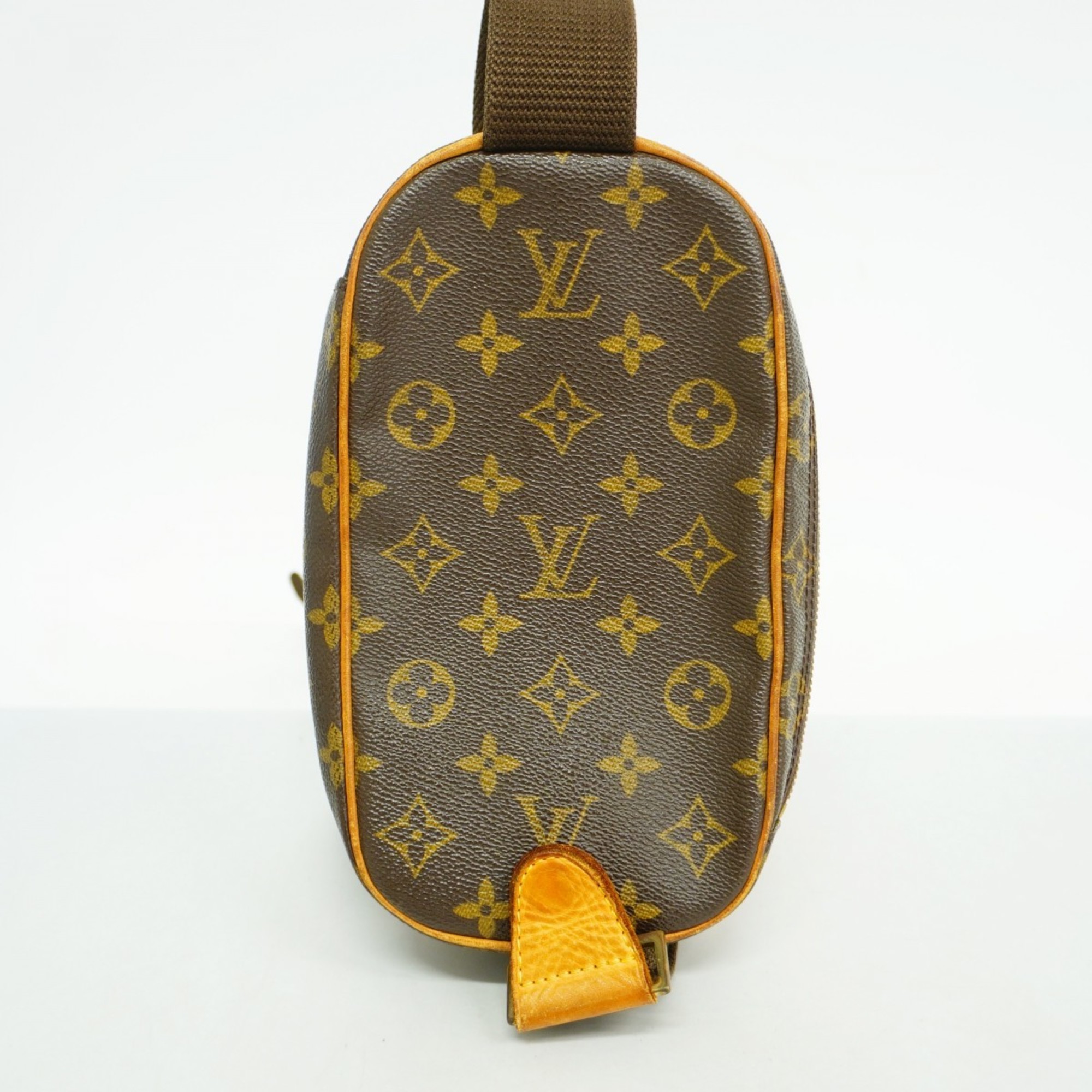 Louis Vuitton Body Bag Monogram Pochette Ganjou M51870 Brown Men's Women's