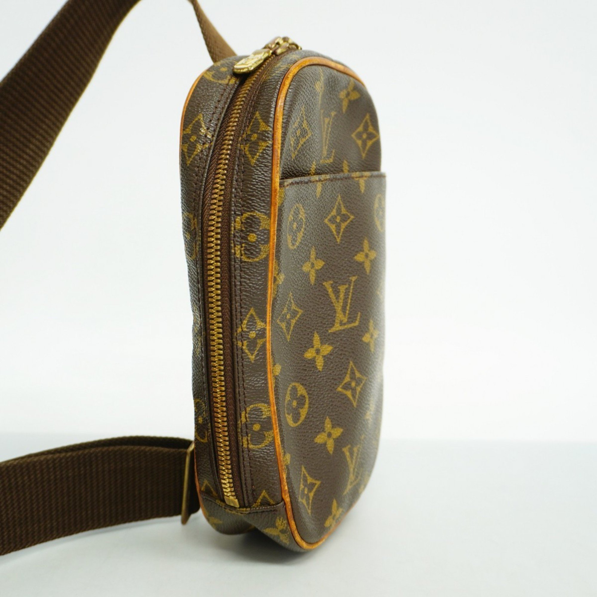 Louis Vuitton Body Bag Monogram Pochette Ganjou M51870 Brown Men's Women's