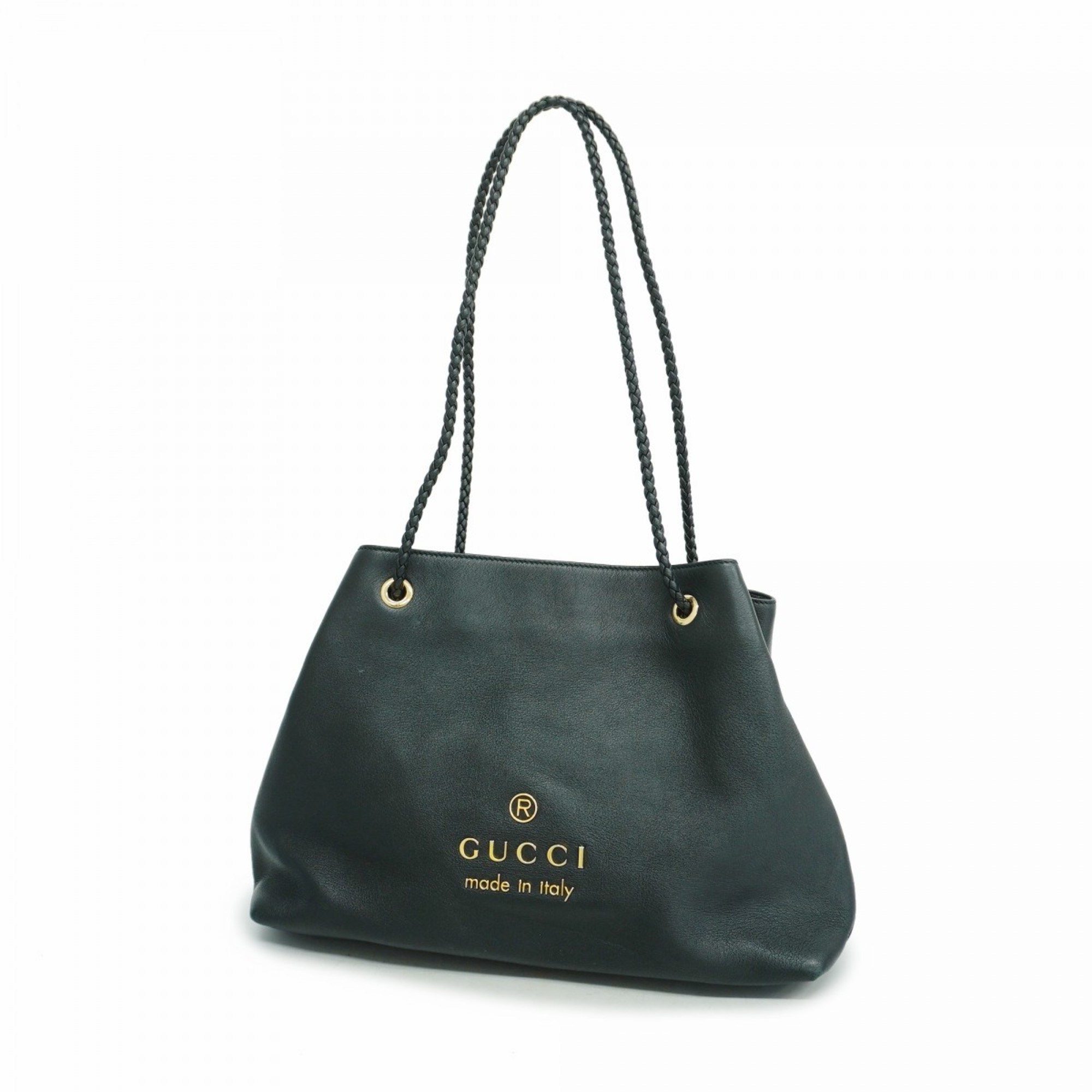 Gucci Shoulder Bag 419689 Leather Black Women's