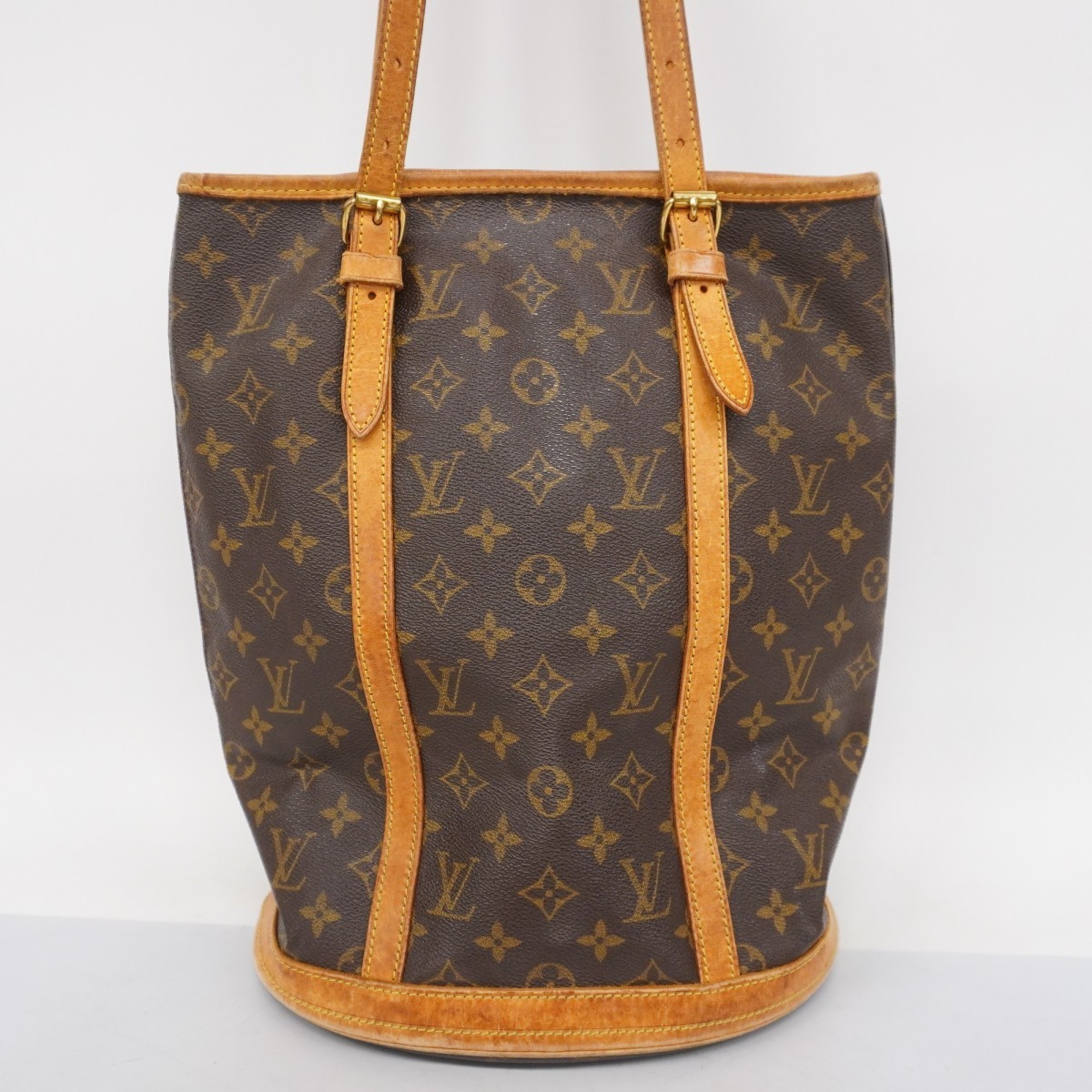 Louis Vuitton Tote Bag Monogram Bucket GM M42236 Brown Women's