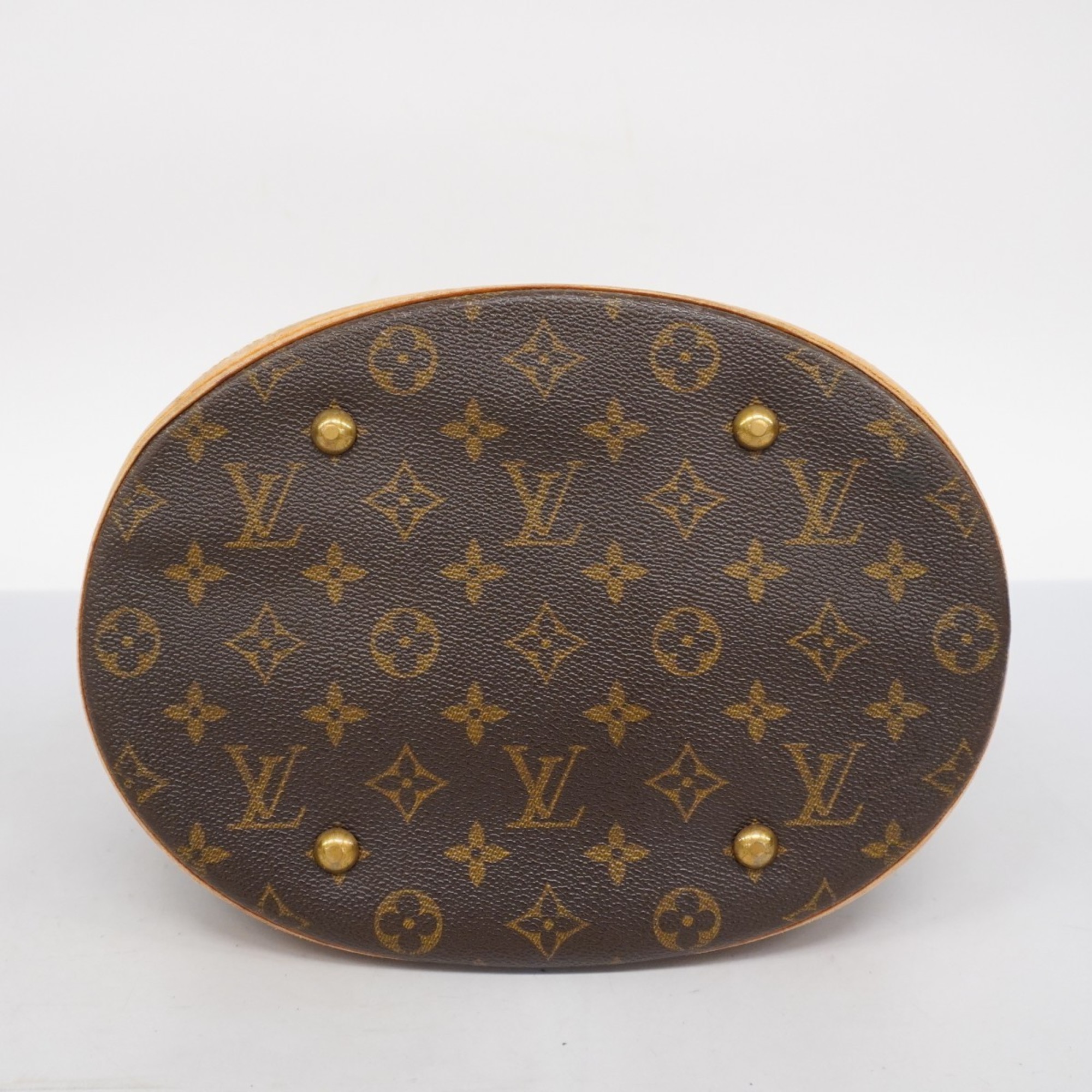 Louis Vuitton Tote Bag Monogram Bucket GM M42236 Brown Women's