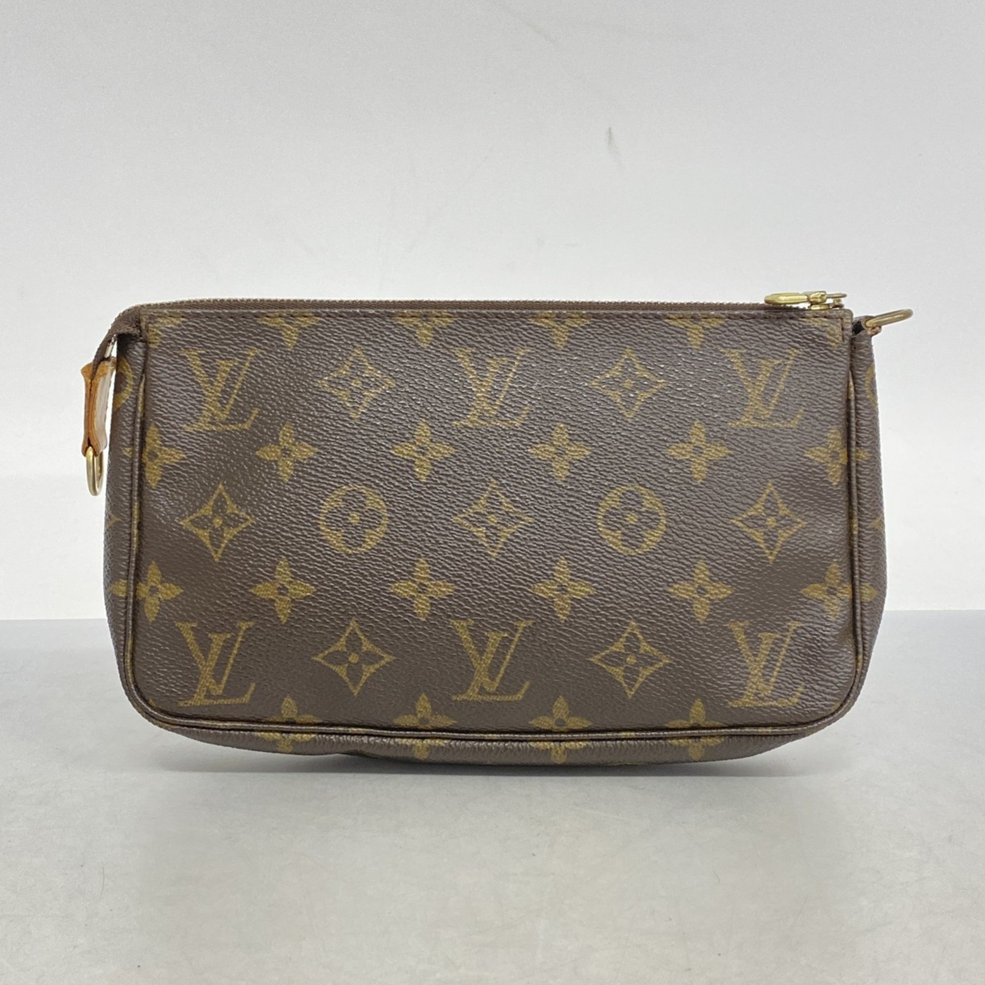 Louis Vuitton Pouch Monogram Pochette Accessoires M51980 Brown Women's