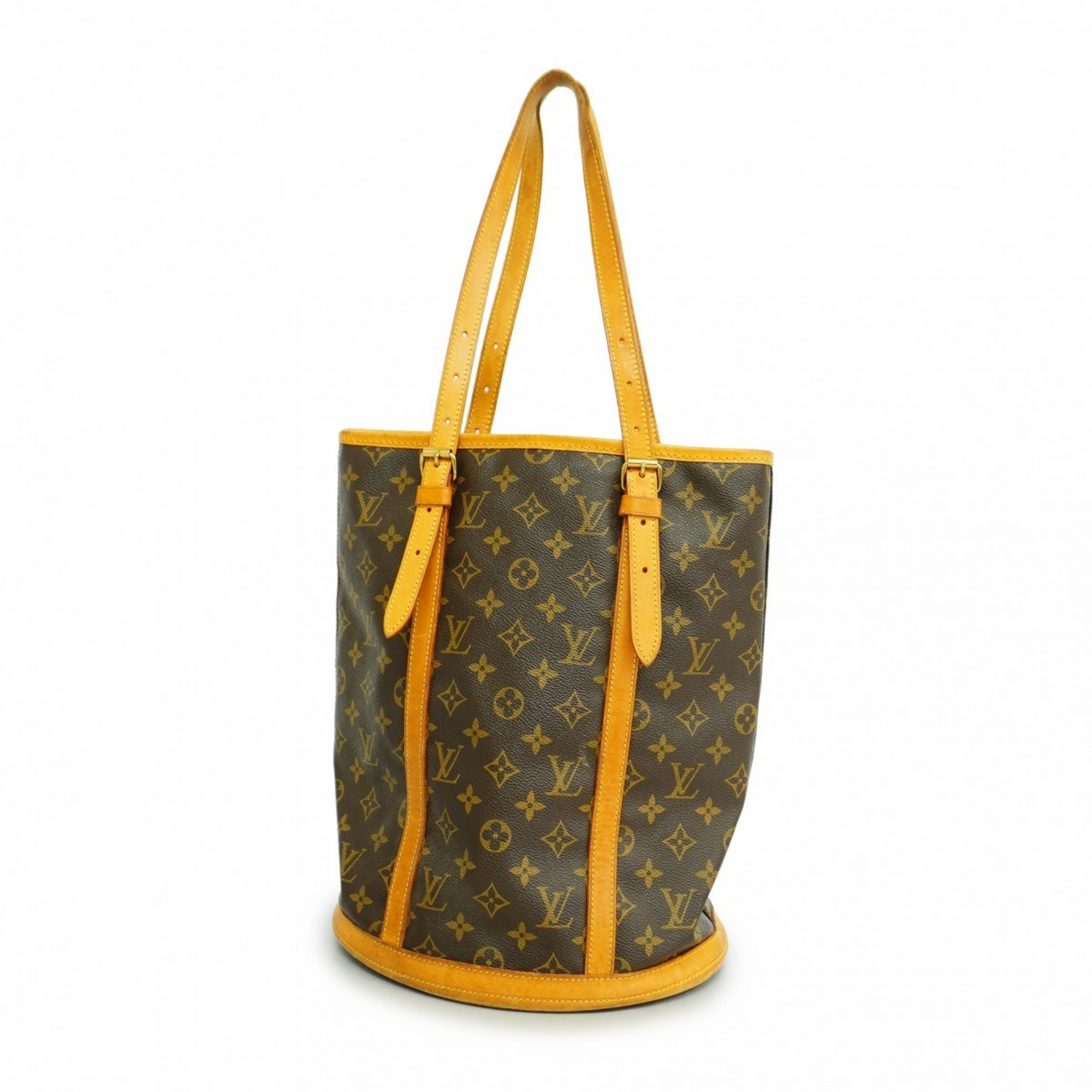 Louis Vuitton Tote Bag Monogram Bucket GM M42236 Brown Women's