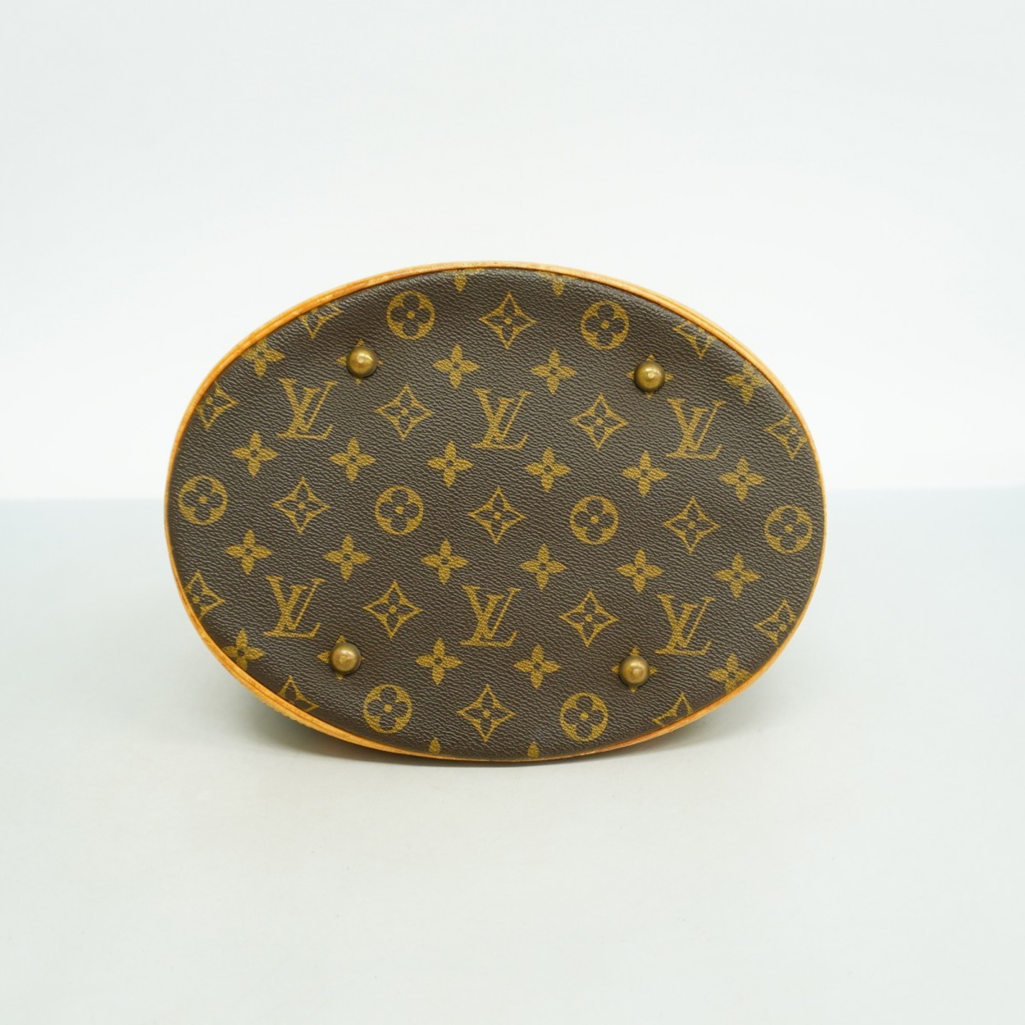 Louis Vuitton Tote Bag Monogram Bucket GM M42236 Brown Women's