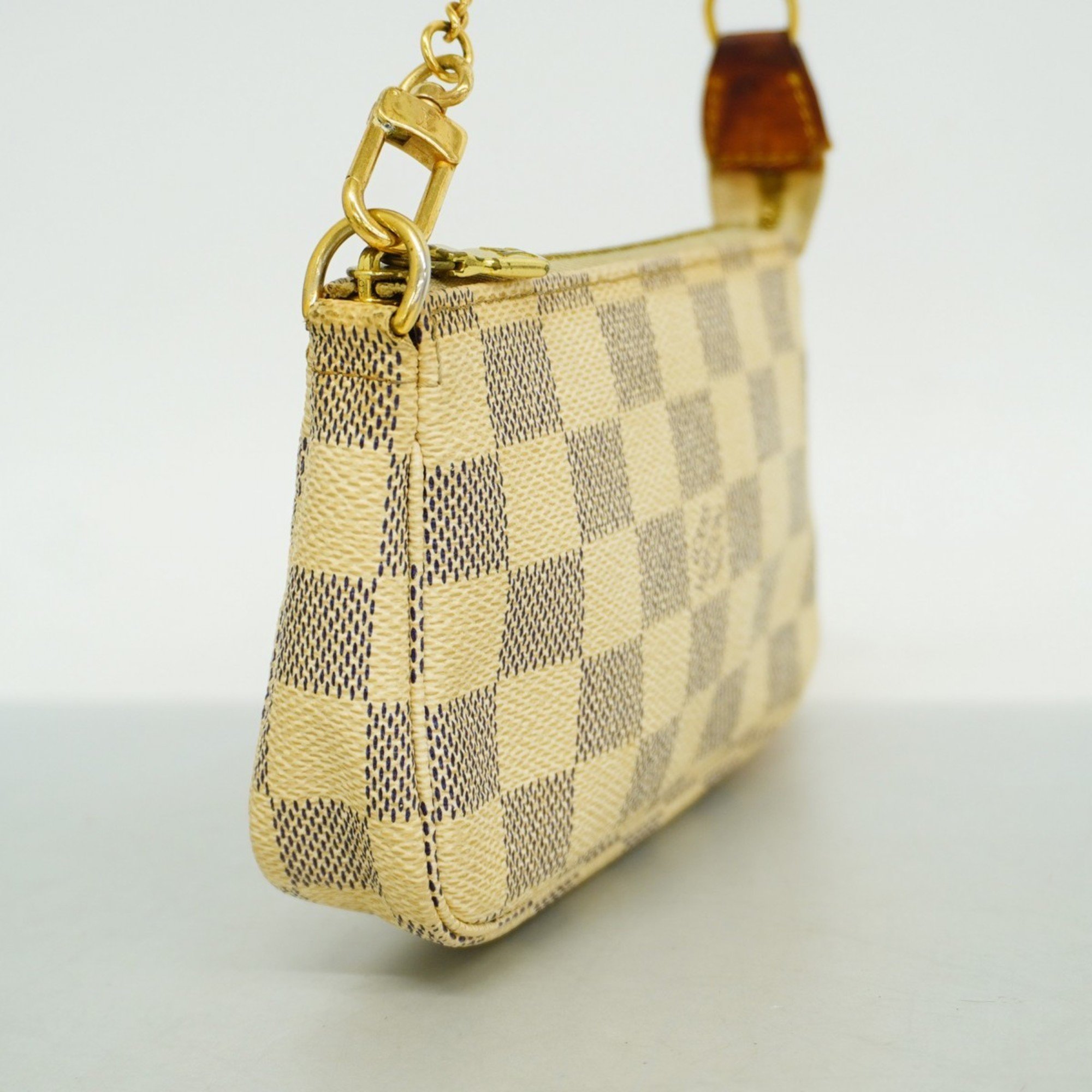 Louis Vuitton Pouch Damier Azur Pochette Accessoires N41207 White Ladies