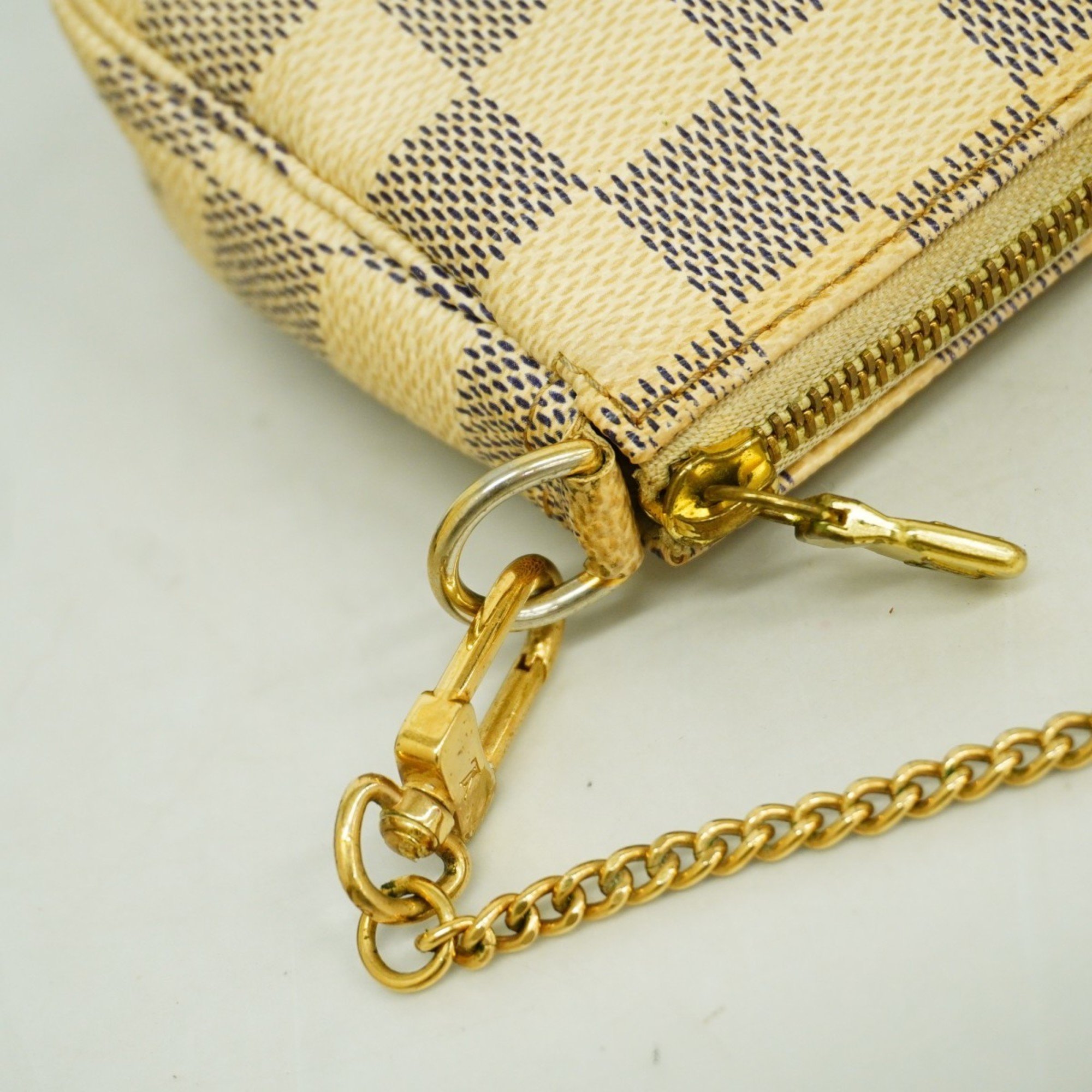 Louis Vuitton Pouch Damier Azur Pochette Accessoires N41207 White Ladies