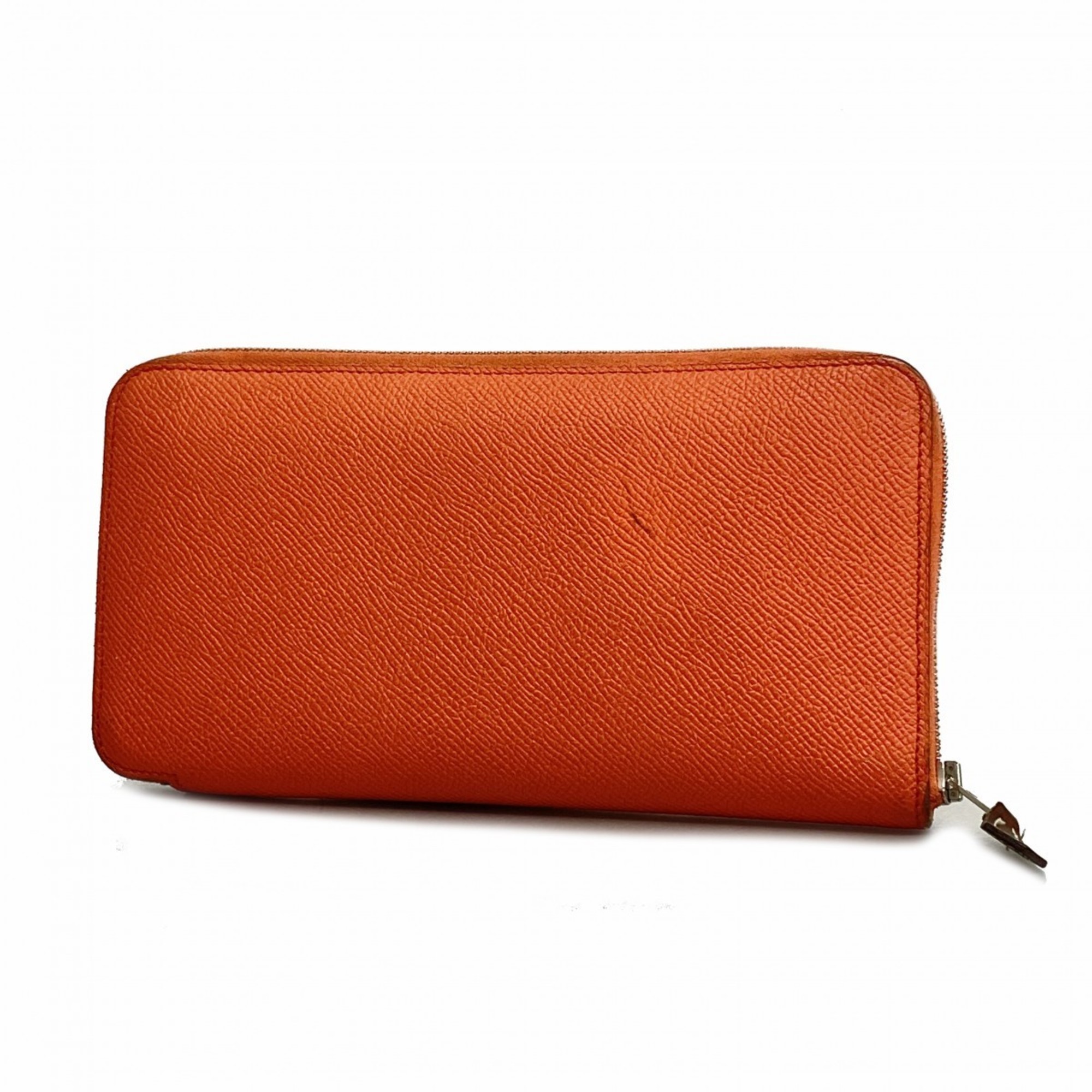 Hermes Long Wallet Azap Silk In Veau Epsom Bougainvillea A Engraved Ladies