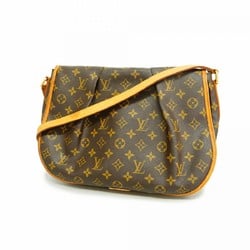 Louis Vuitton Shoulder Bag Monogram Menilmontant MM M40473 Brown Women's