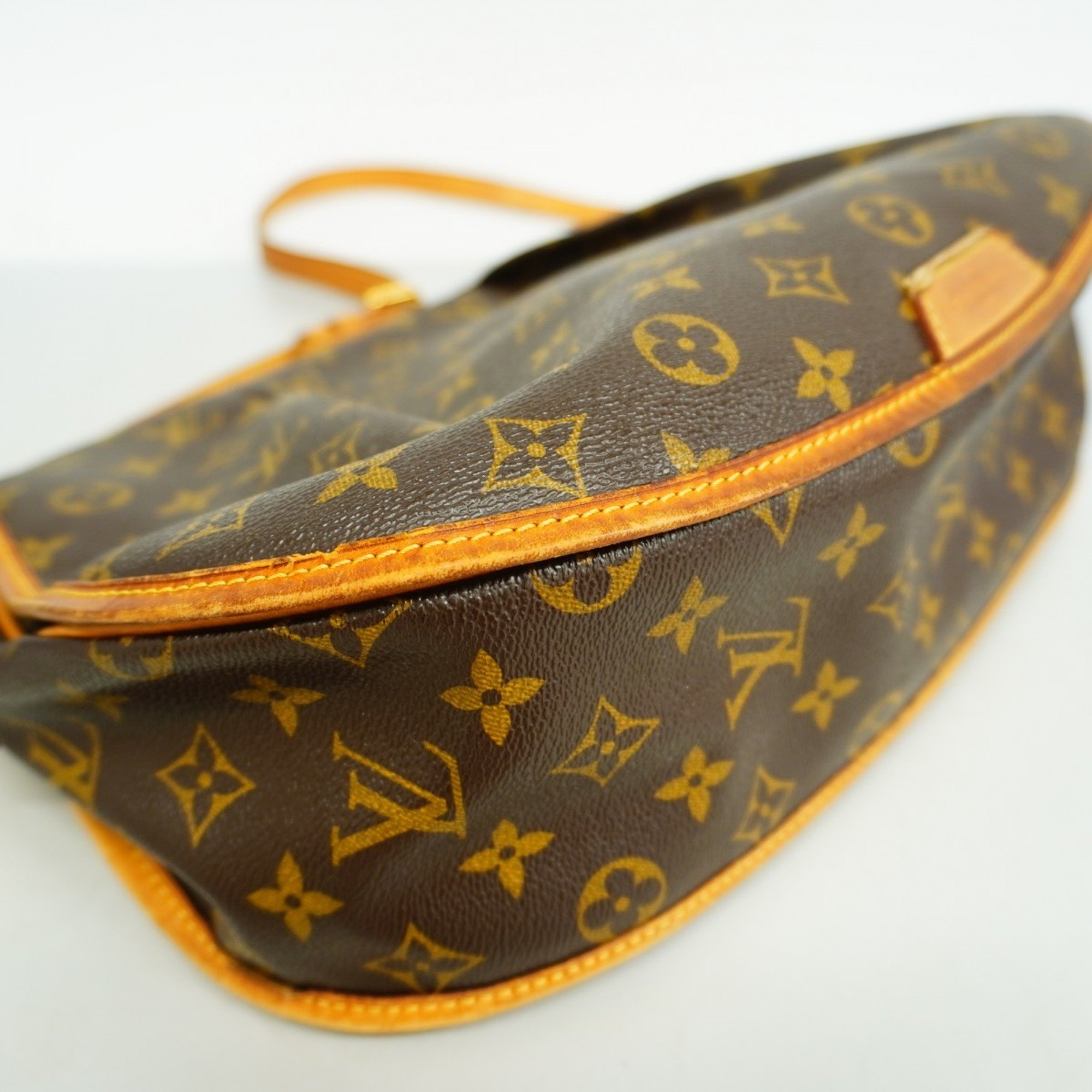 Louis Vuitton Shoulder Bag Monogram Menilmontant MM M40473 Brown Women's